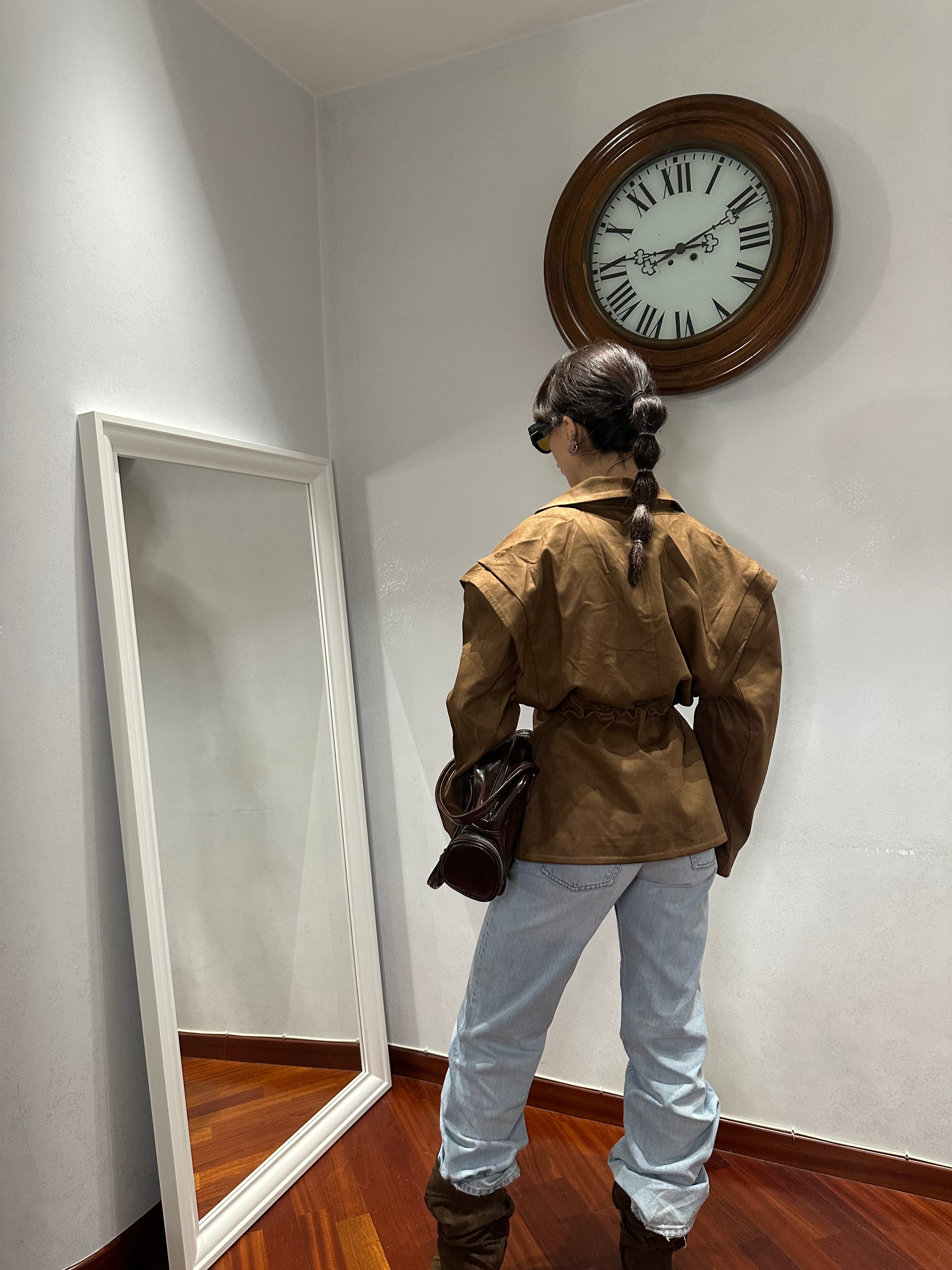 Giacca Sophie Suede Cioccolato