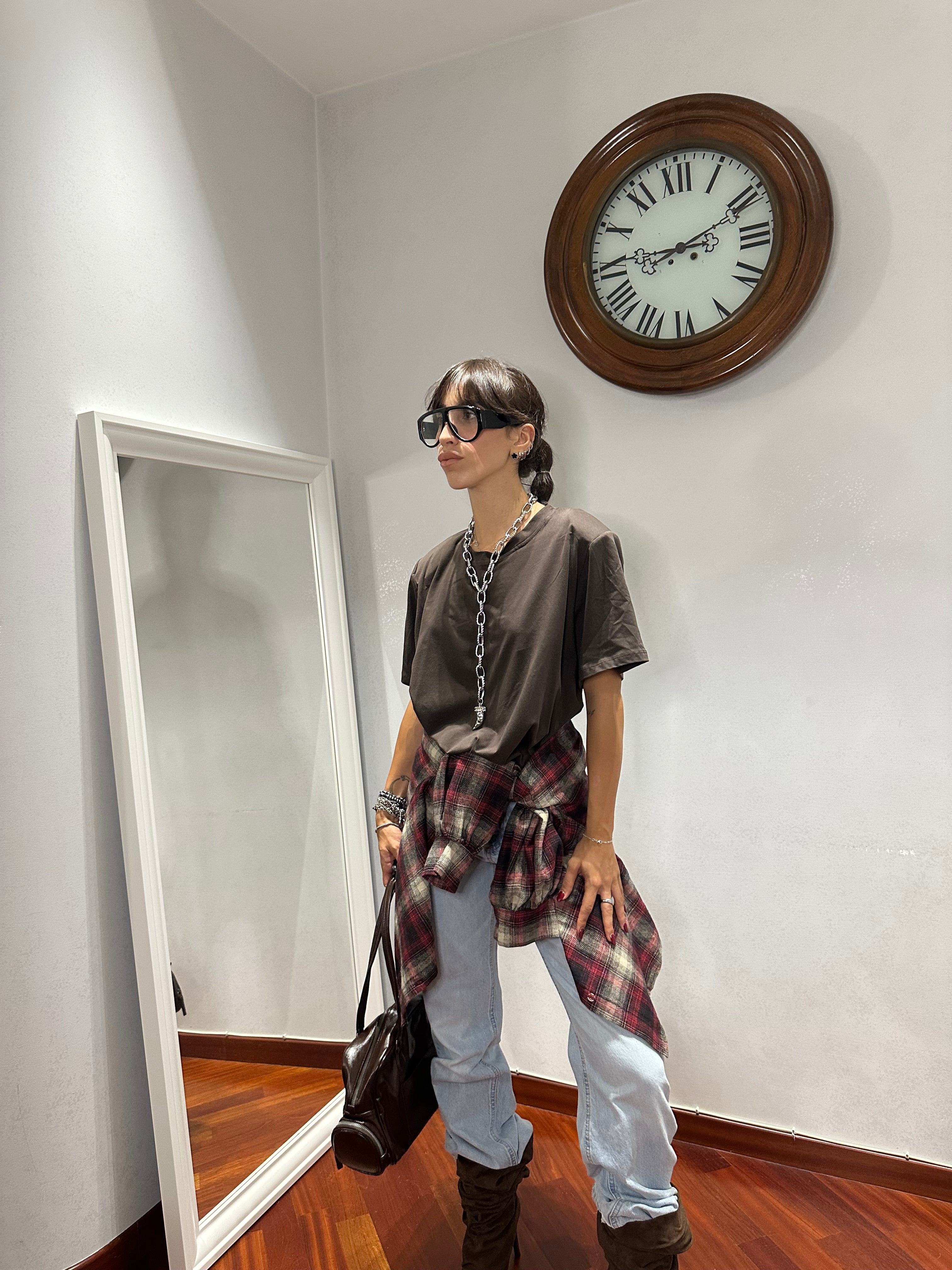 T-shirt Spalline Brown