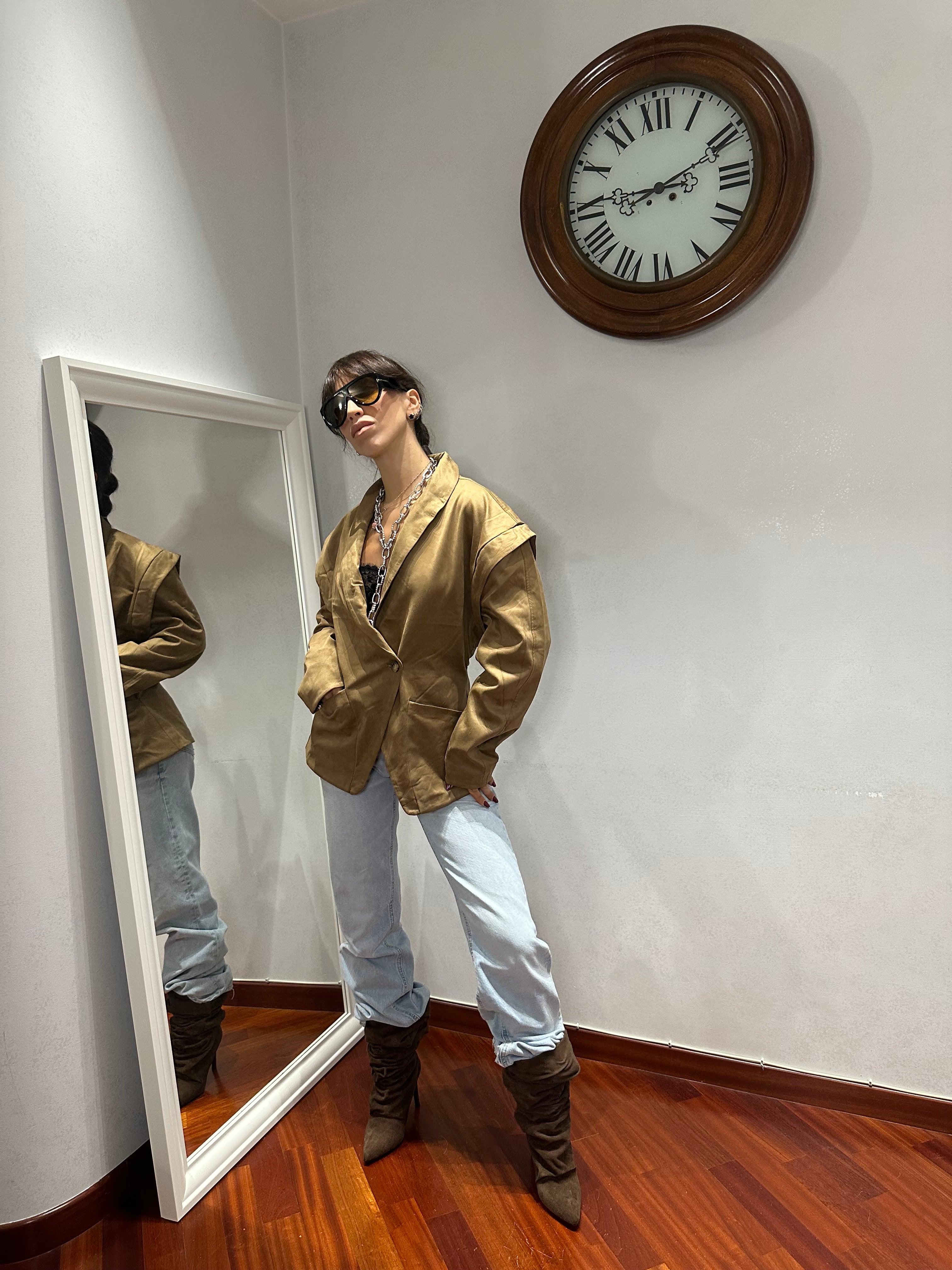 Blazer Sophie Suede Caramello