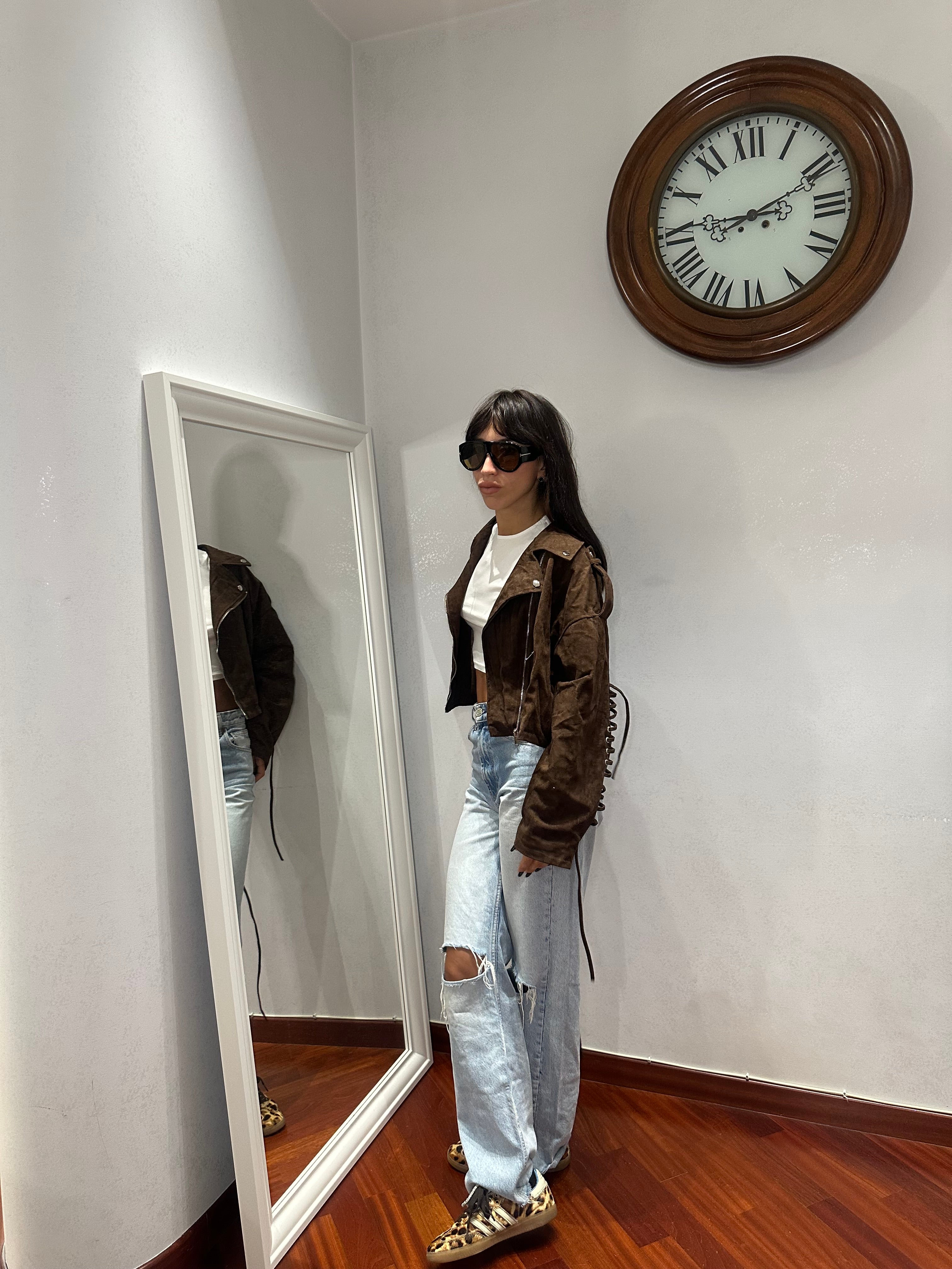 Chiodo Suede Treccia