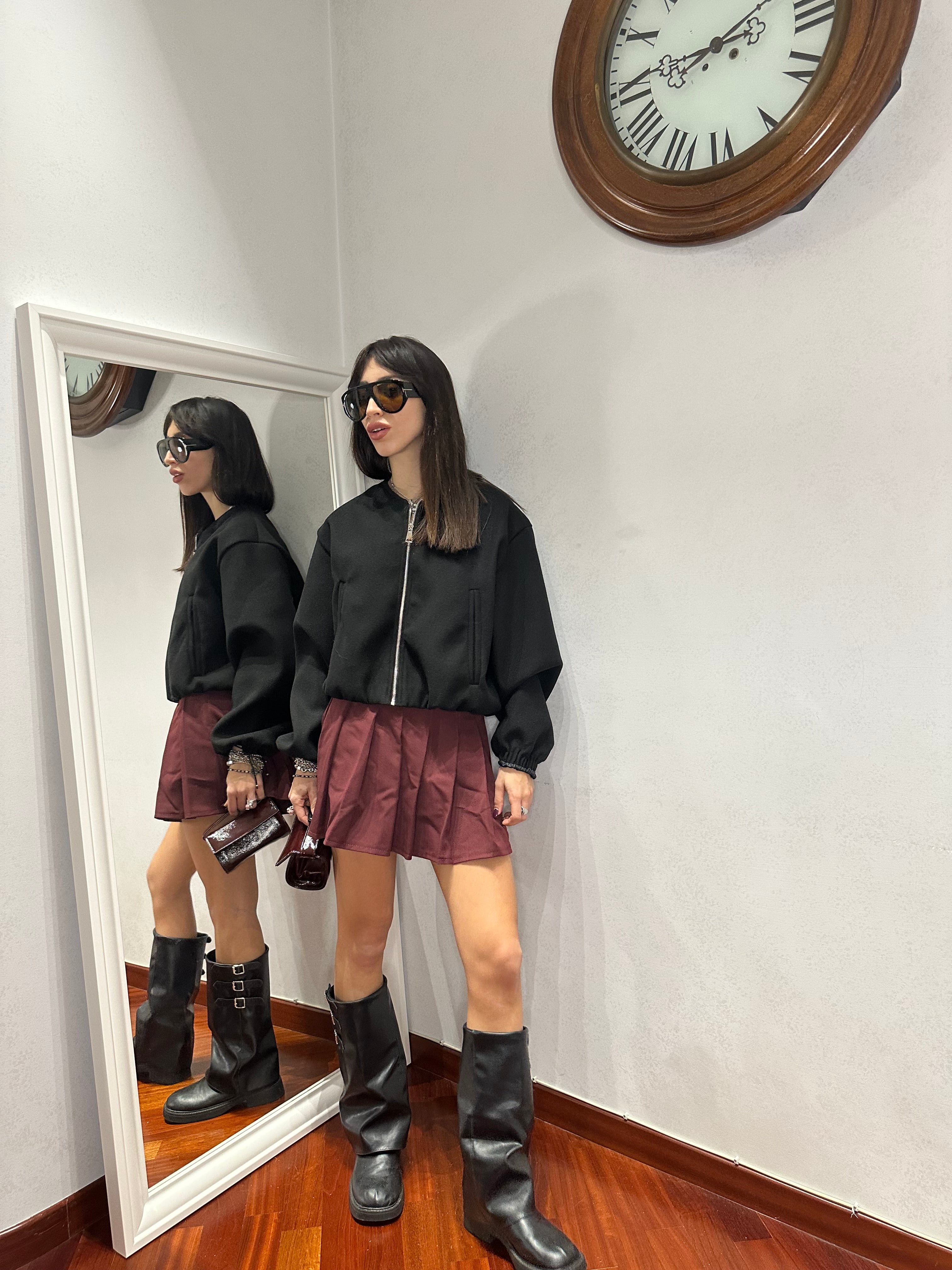 Gonna basic plissettata