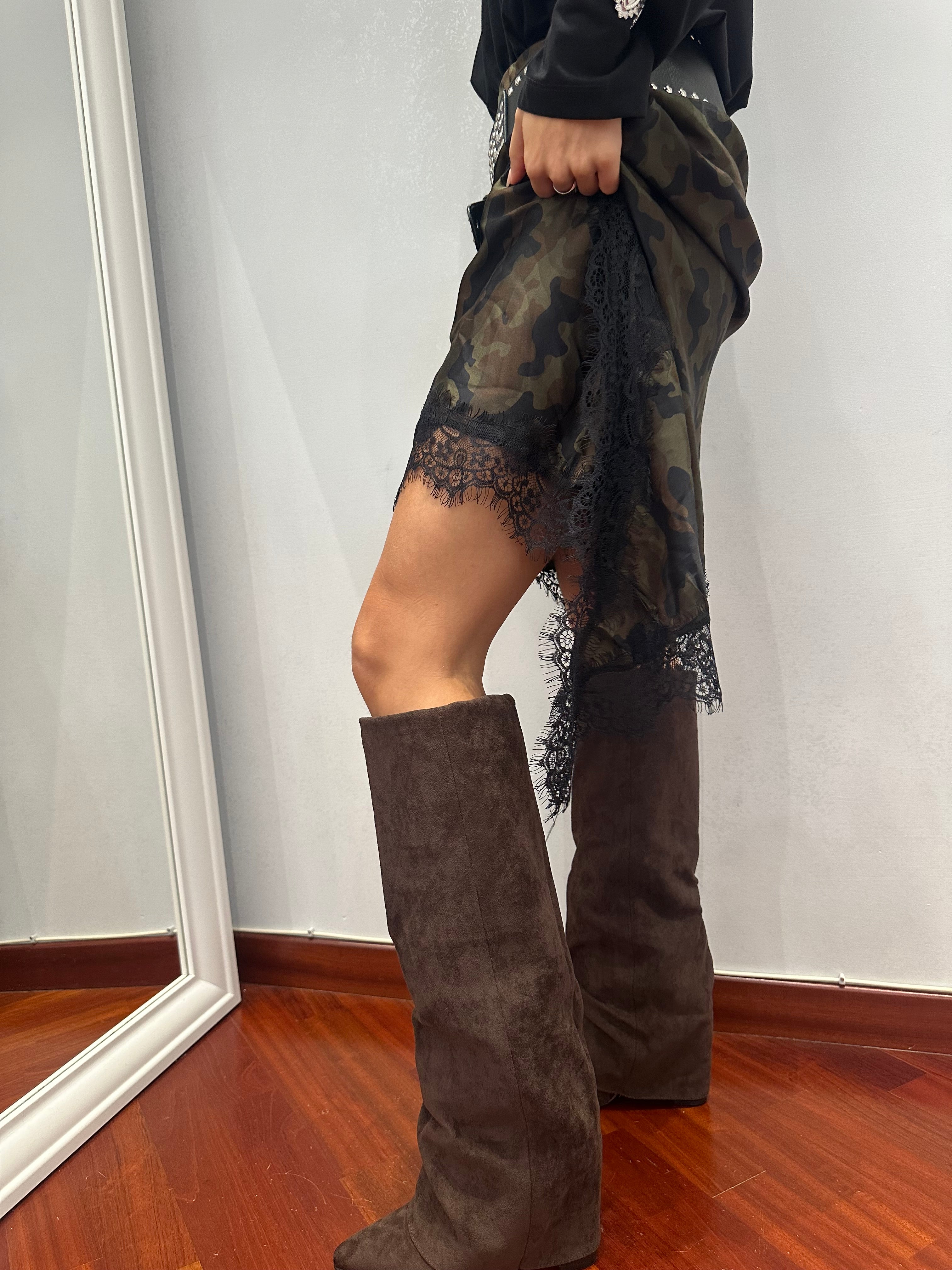 Boots BIG ATTICO suede choco