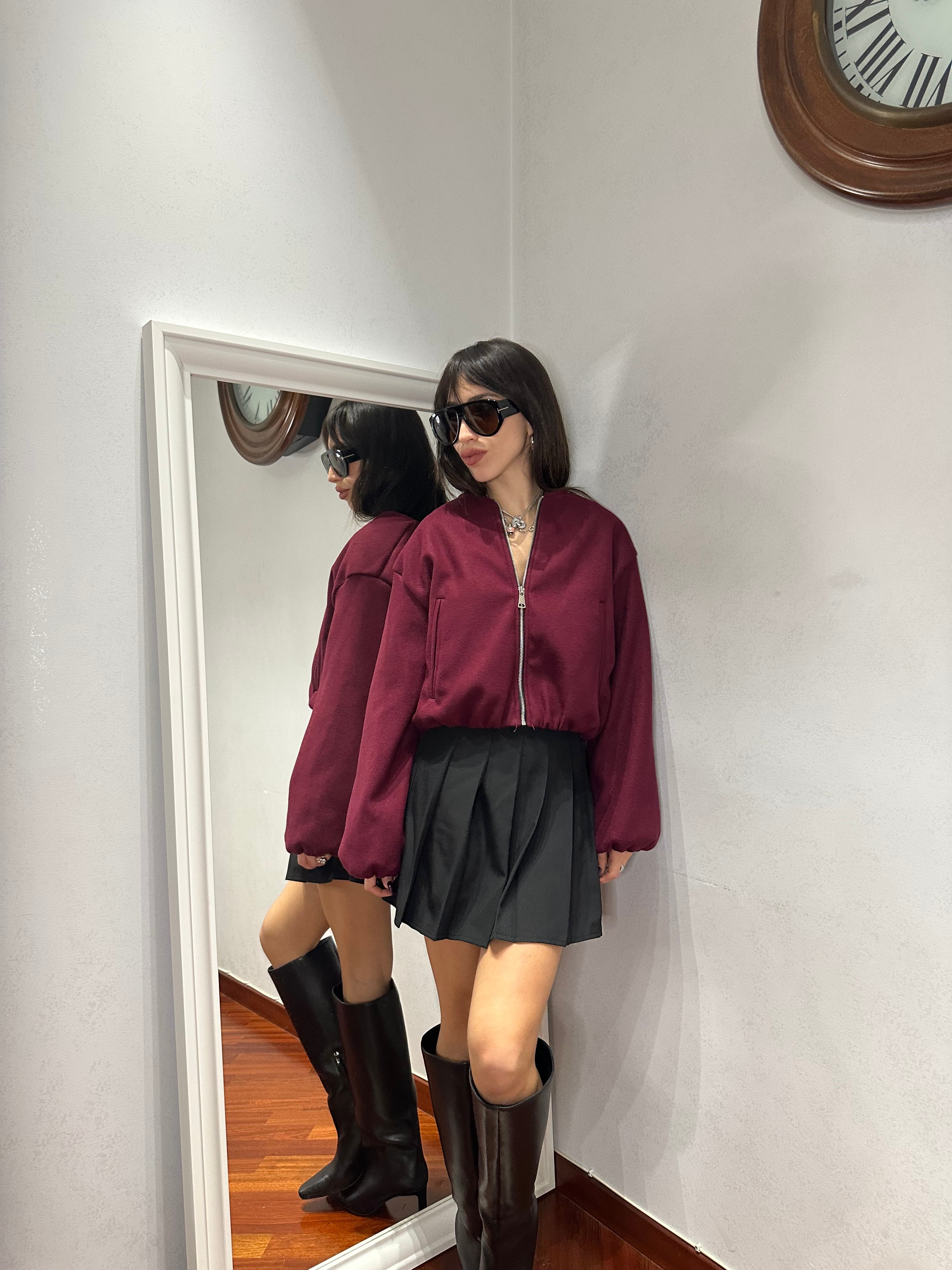 Gonna basic plissettata