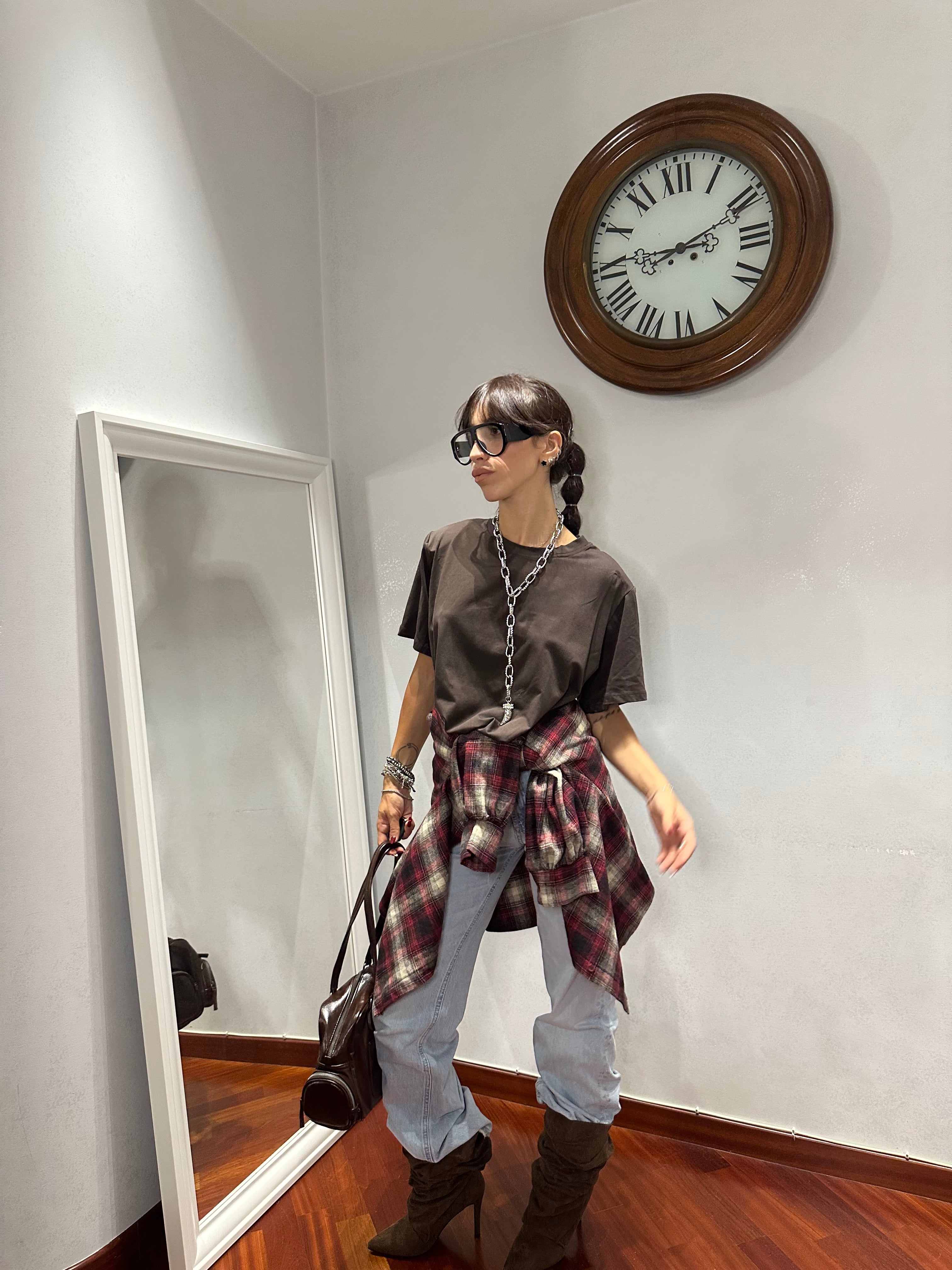 T-shirt Spalline Brown