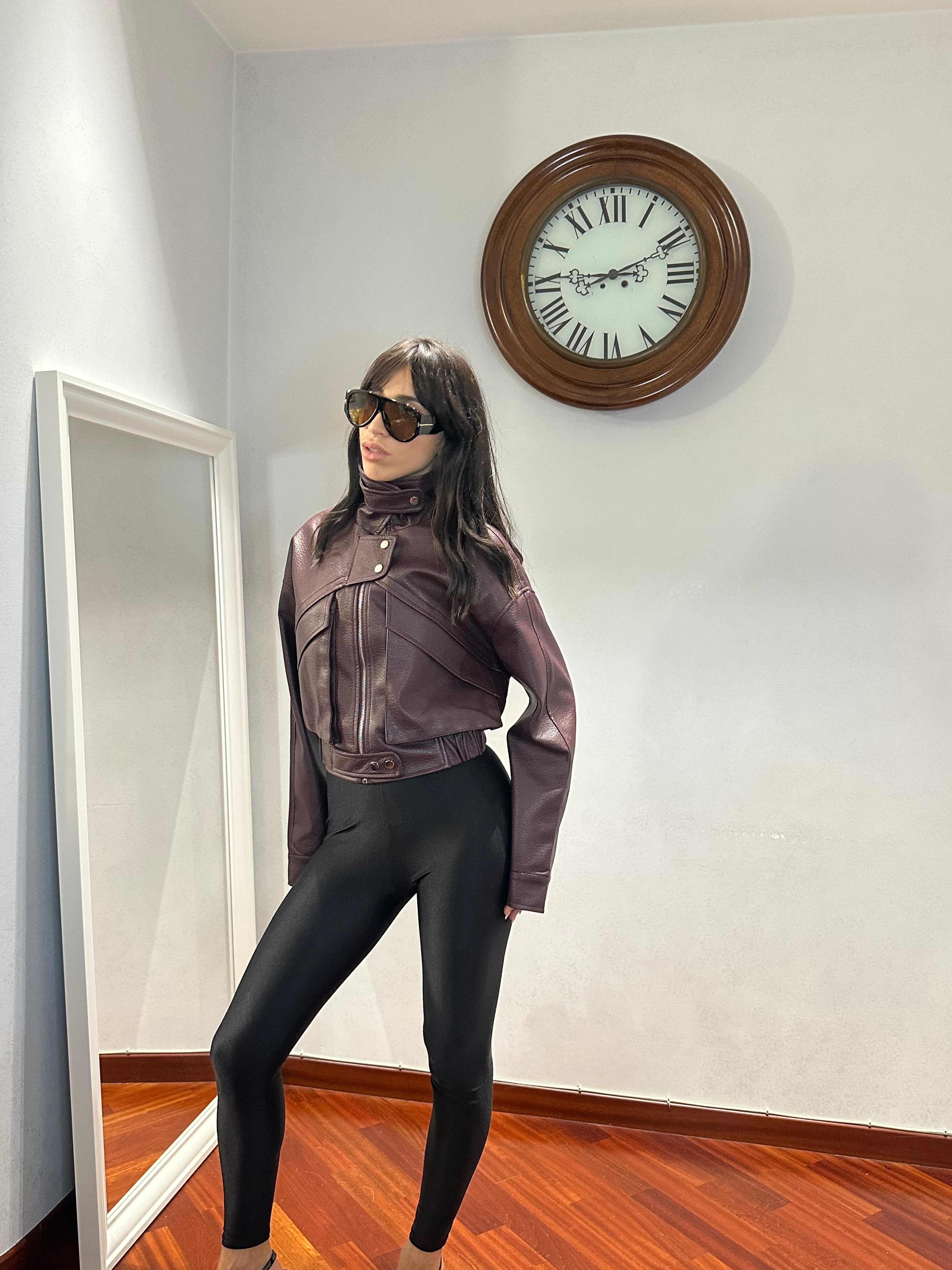 Chiodo Crop Dupe Zara