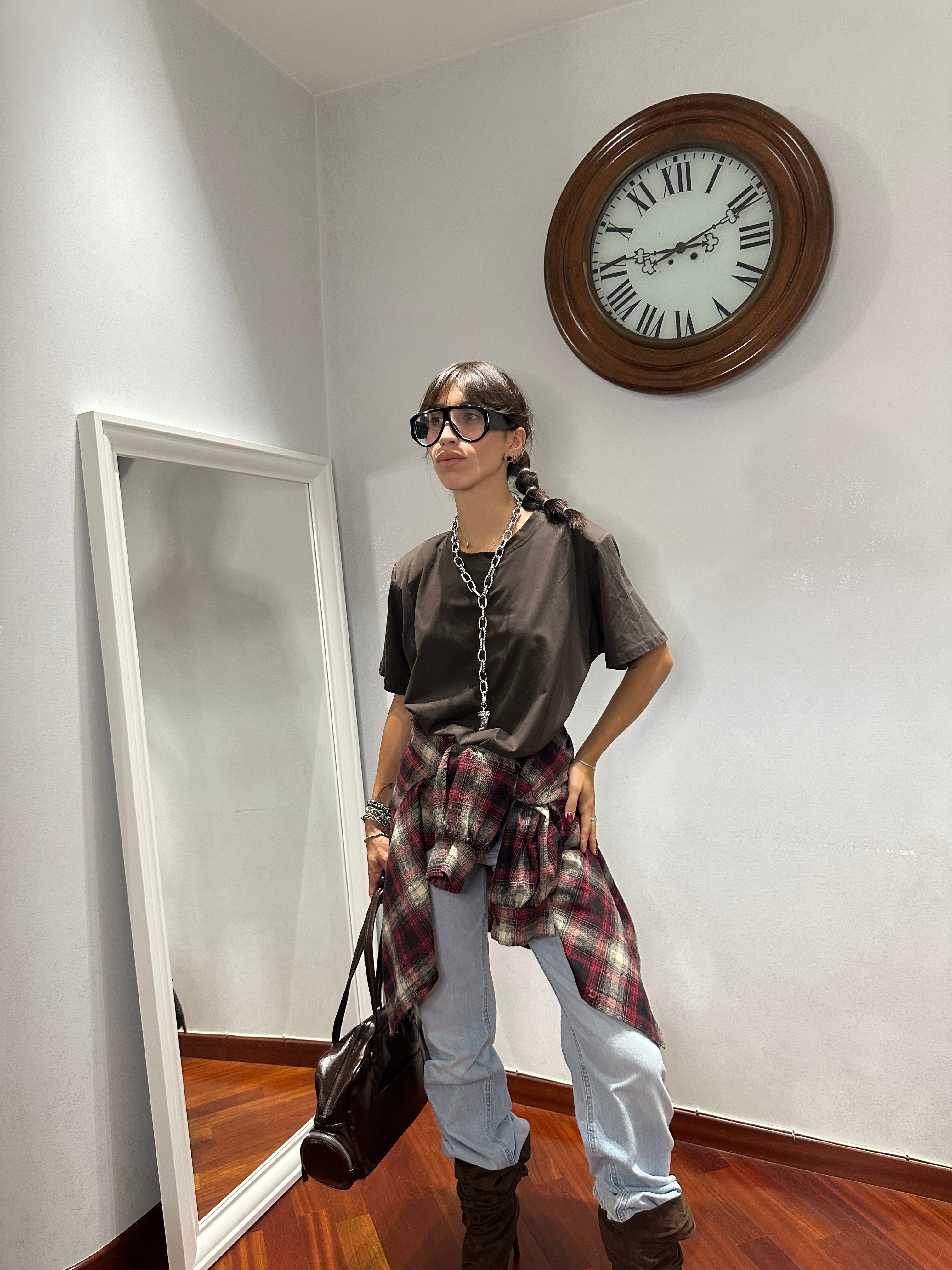 T-shirt Spalline Brown