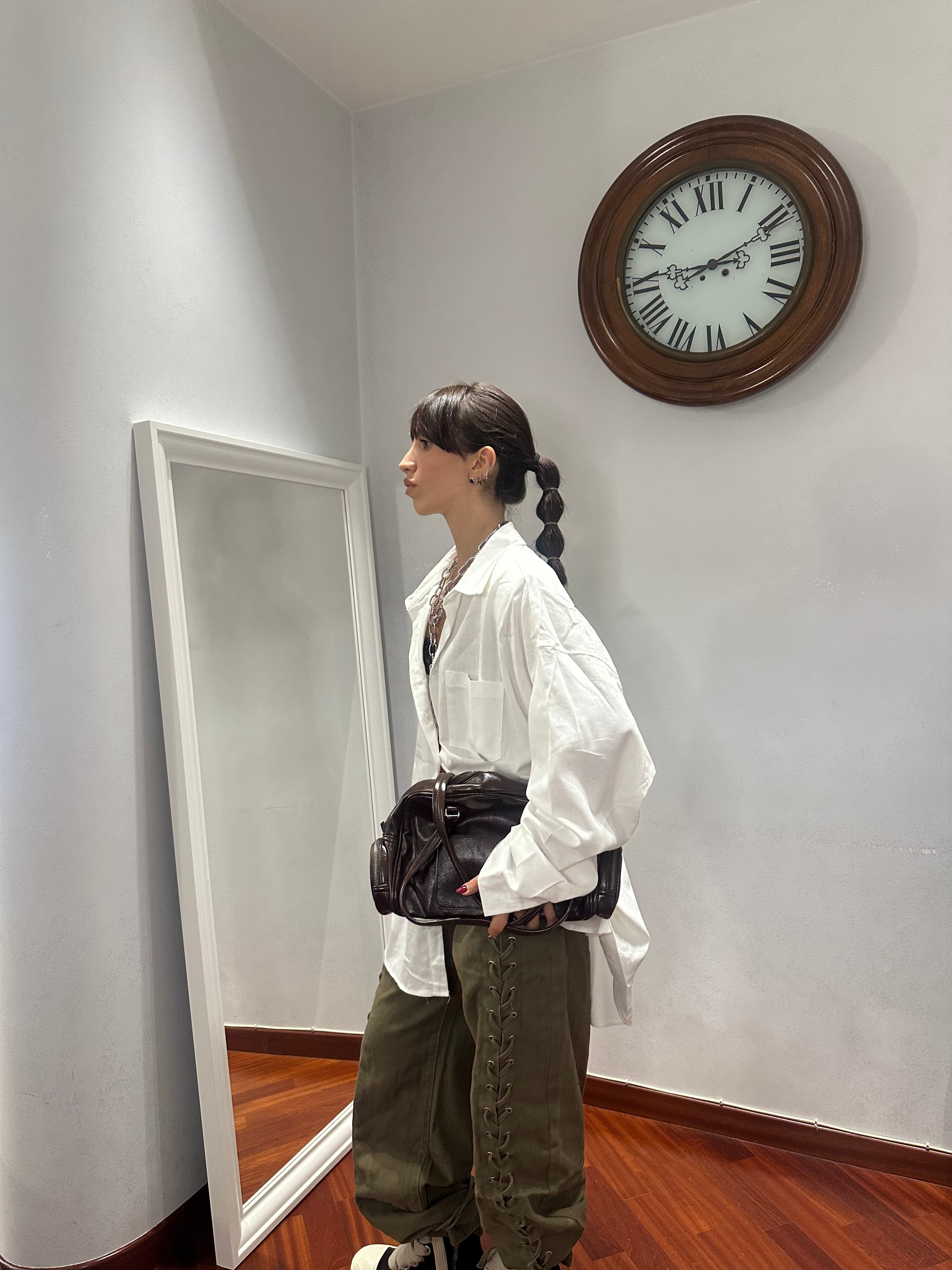 Camicia Over Spalline