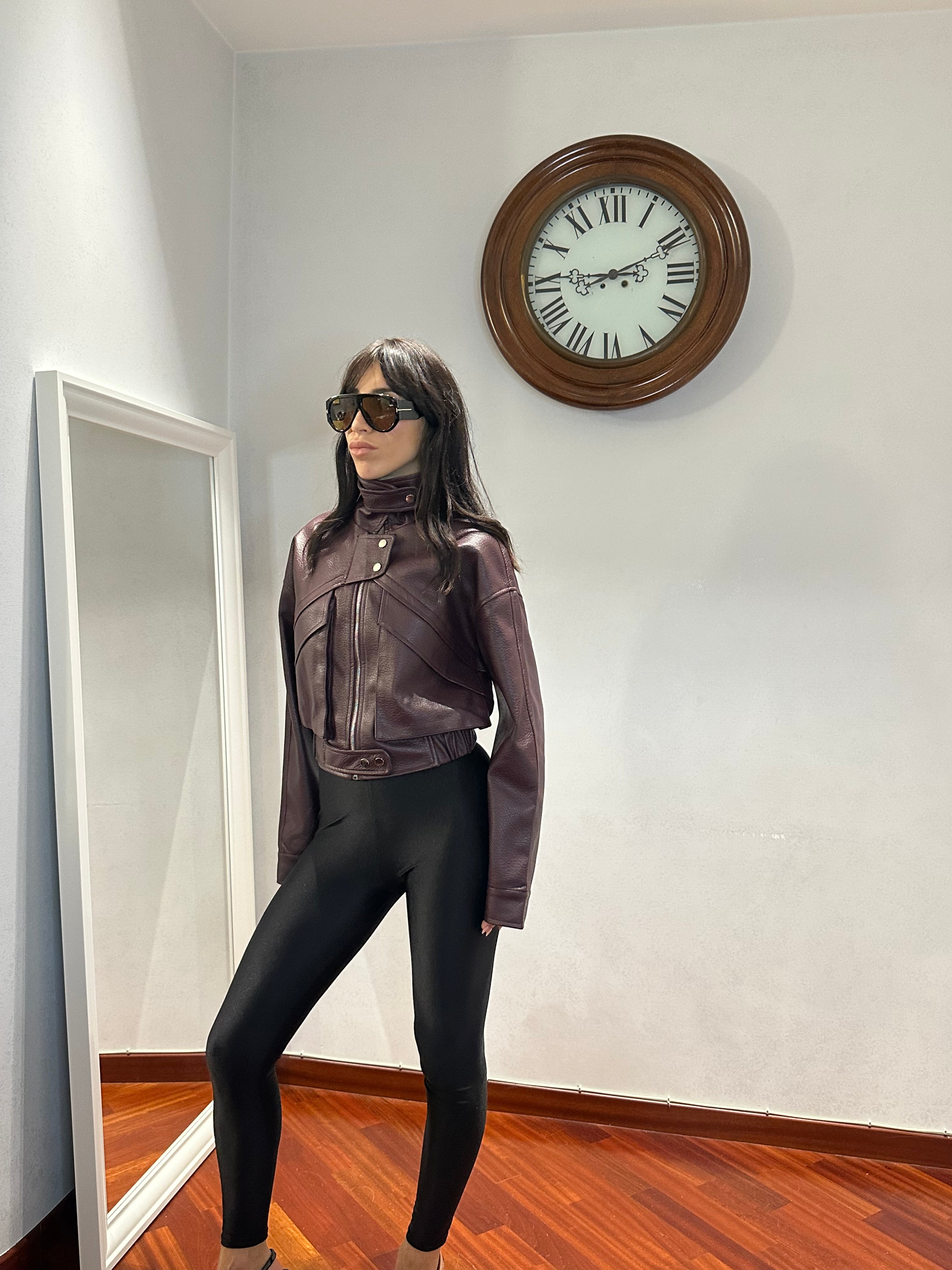 Chiodo Crop Dupe Zara