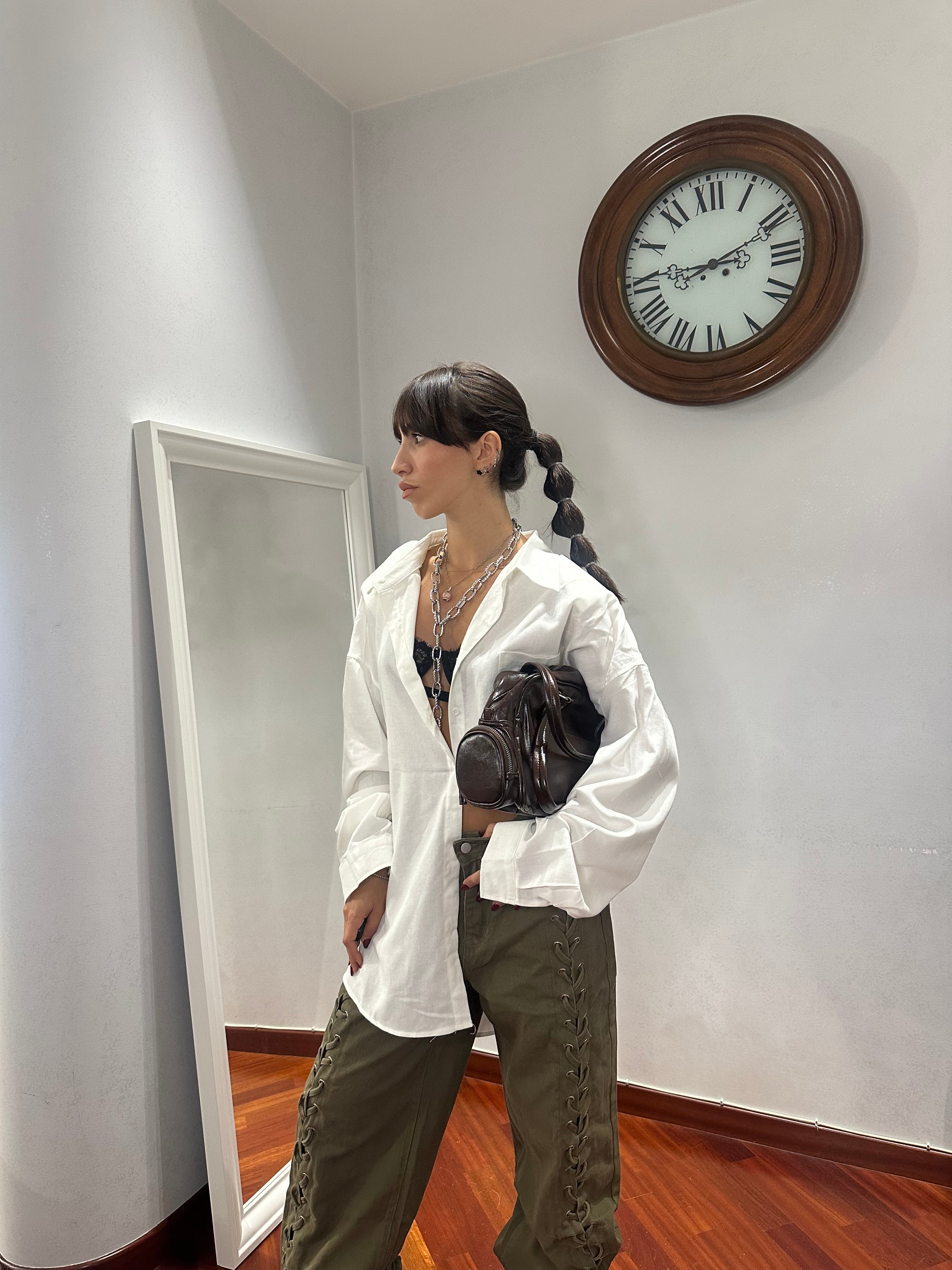 Camicia Over Spalline