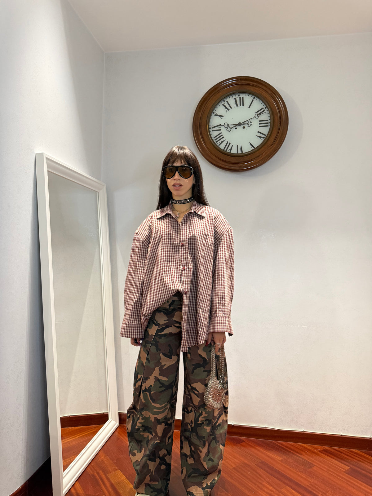Camicia Tartan Spalline by Just West