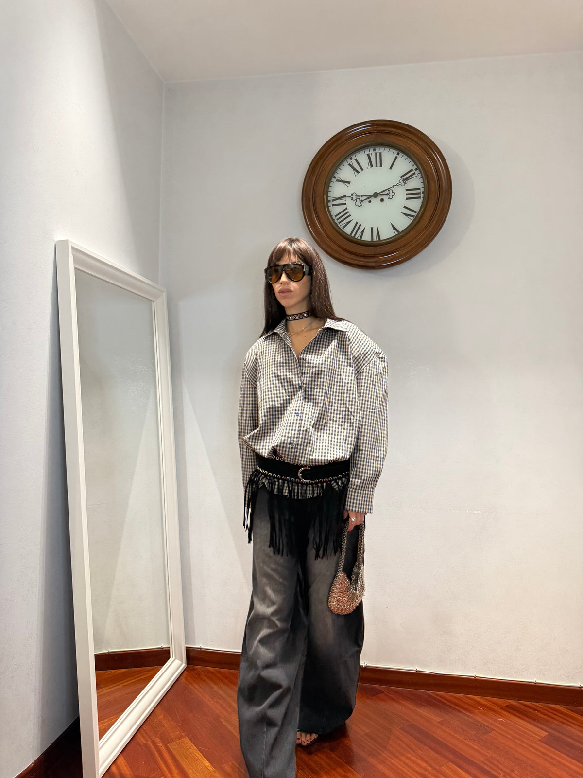 Camicia Tartan Spalline by Just West