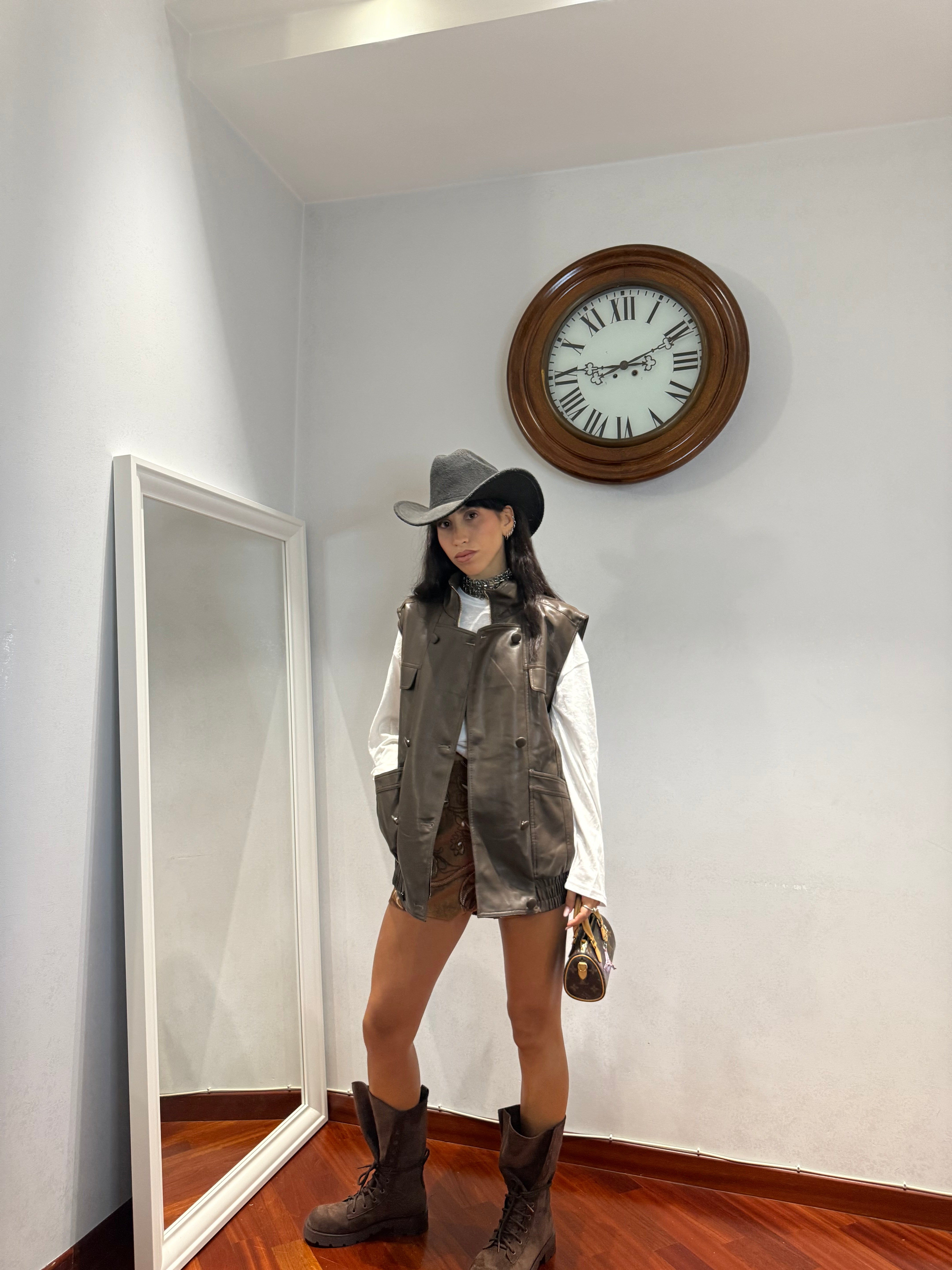 Chiodo Gilet Oversize