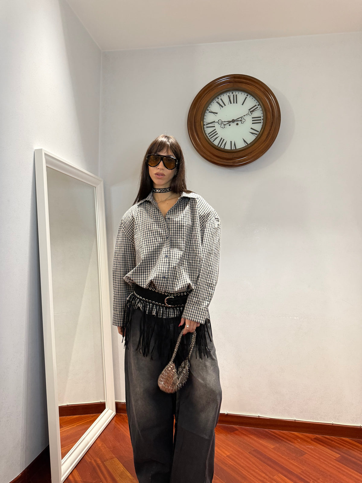 Camicia Tartan Spalline by Just West