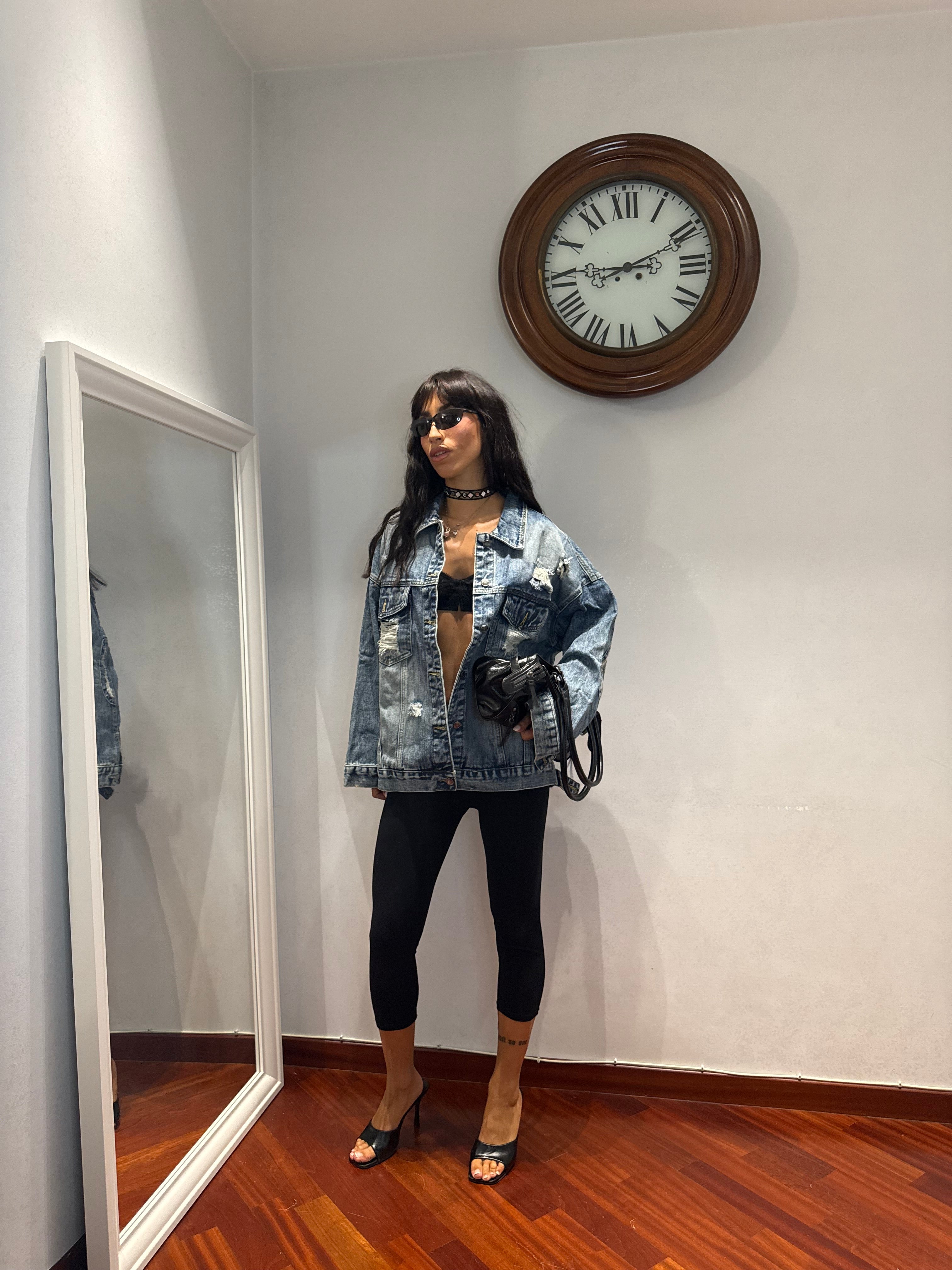Jacket Denim Strappi