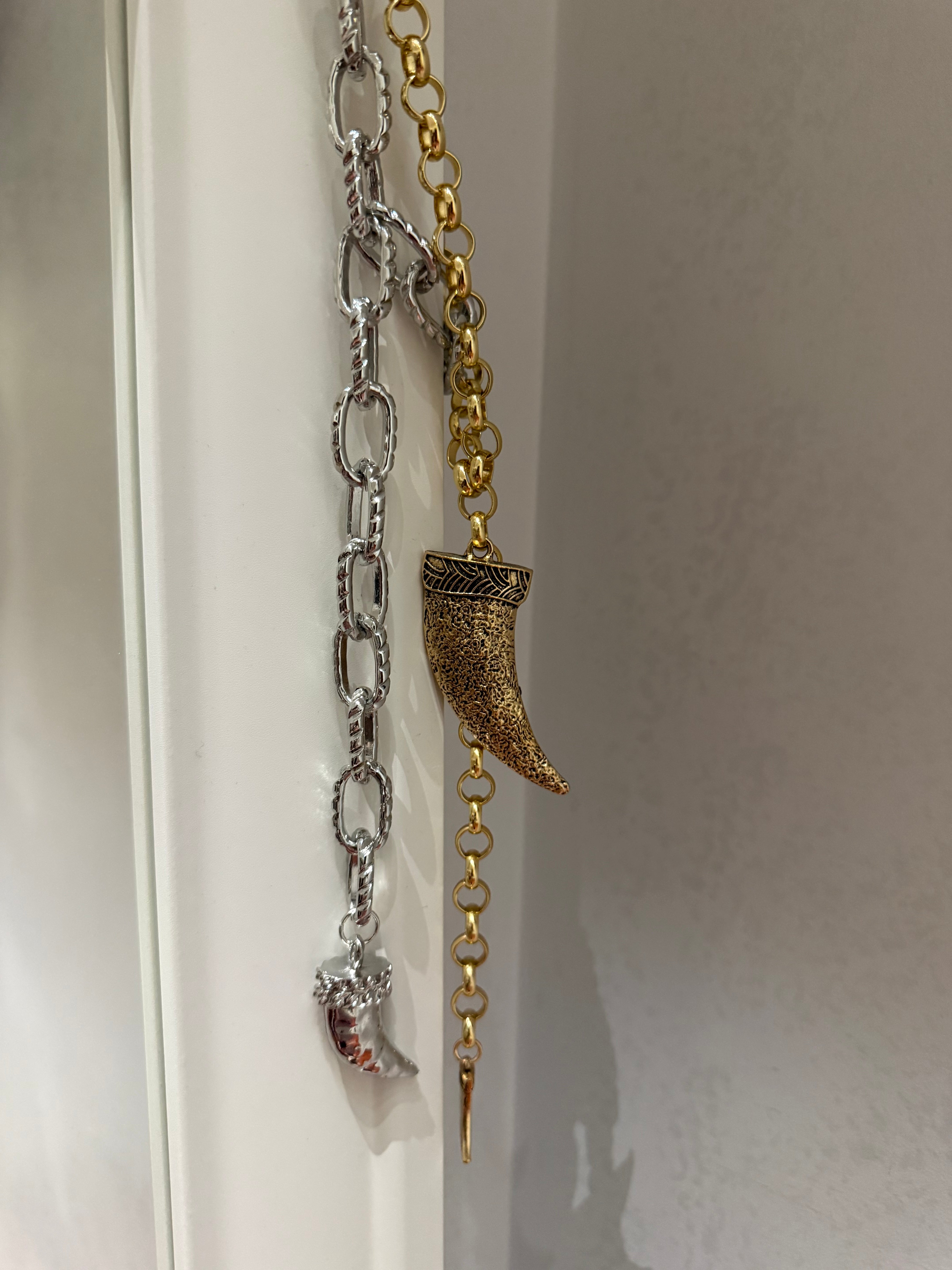 Collana Corno Tribale