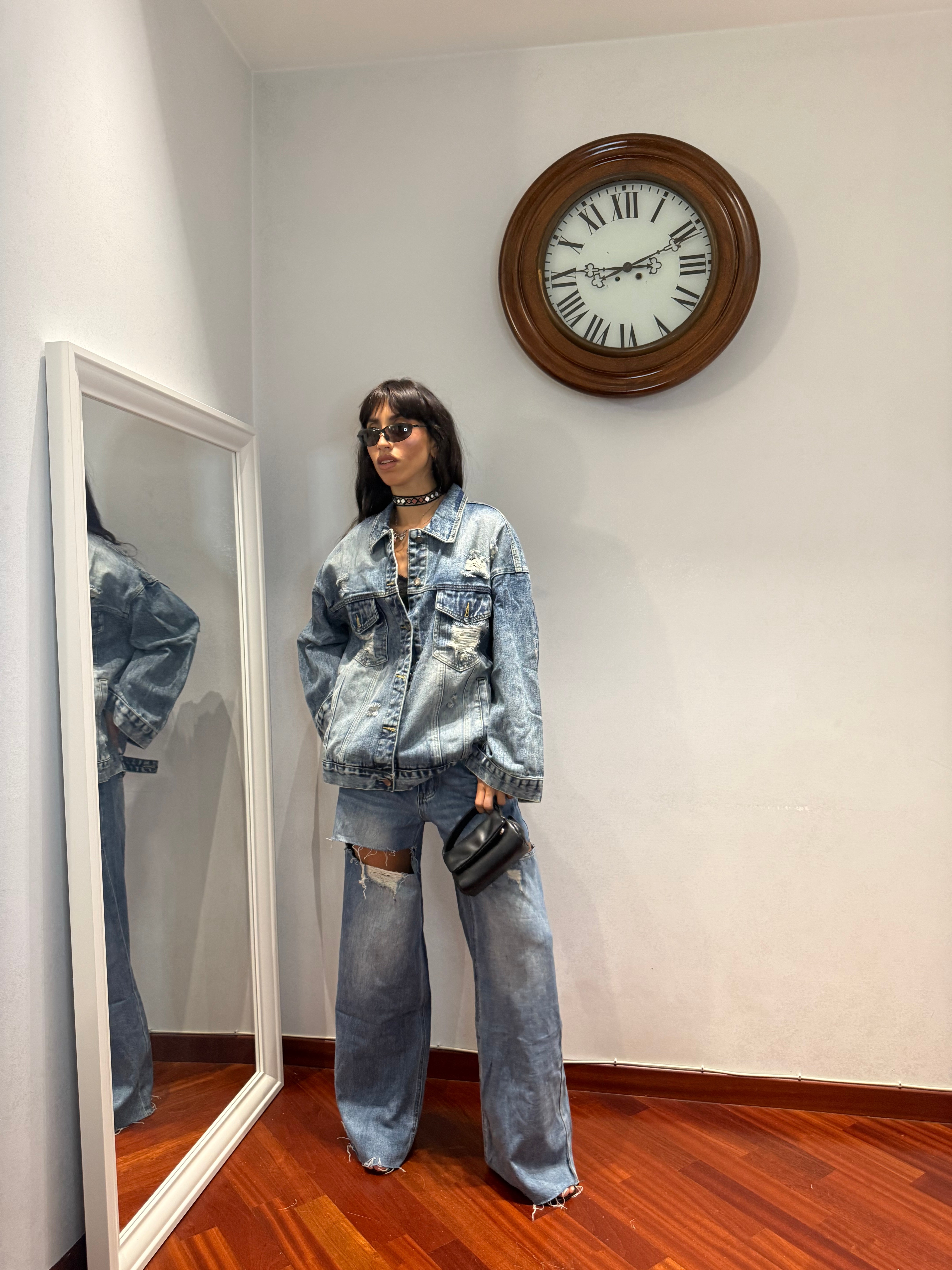 Jacket Denim Strappi