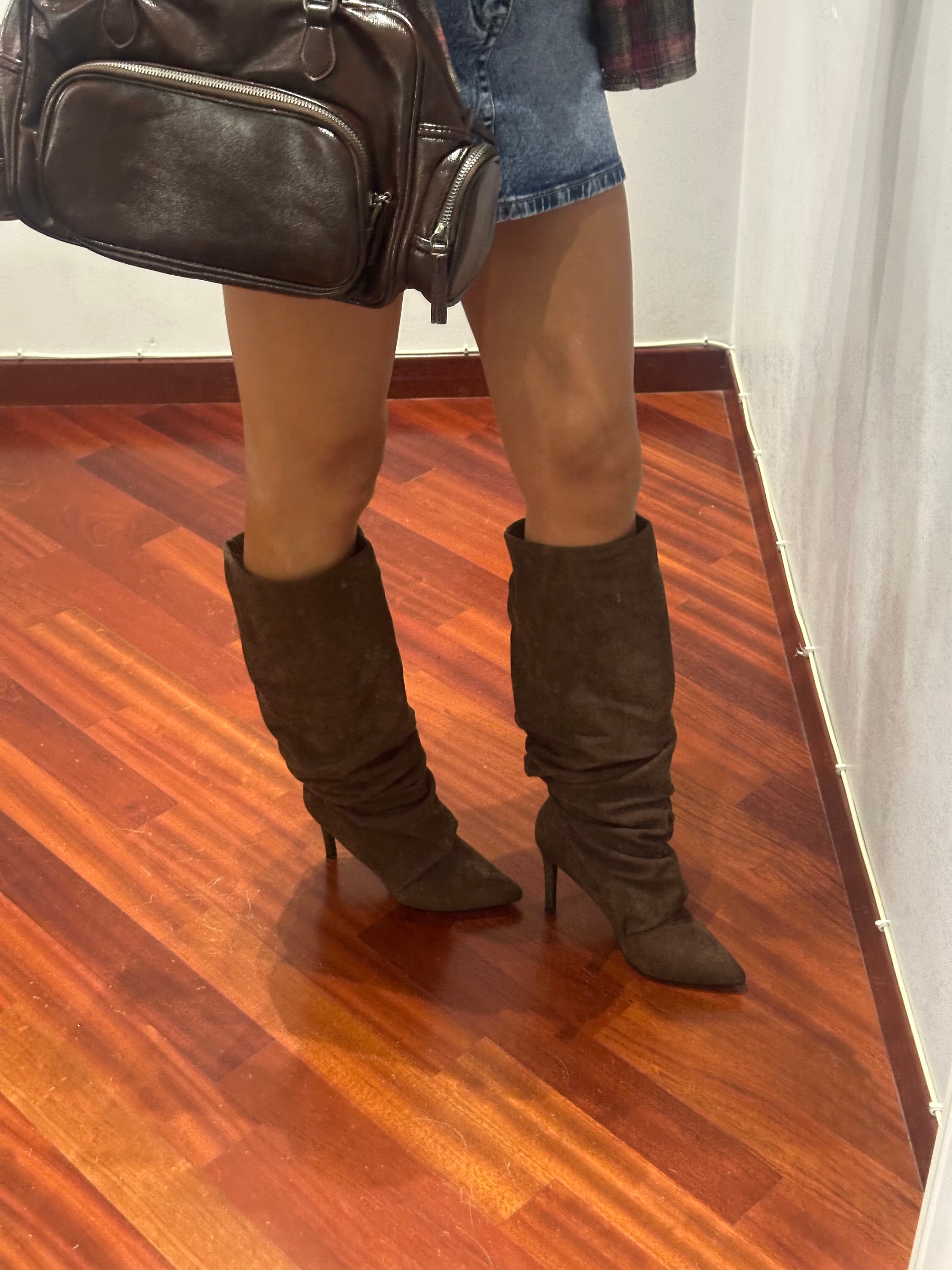 Heels Suede Brown