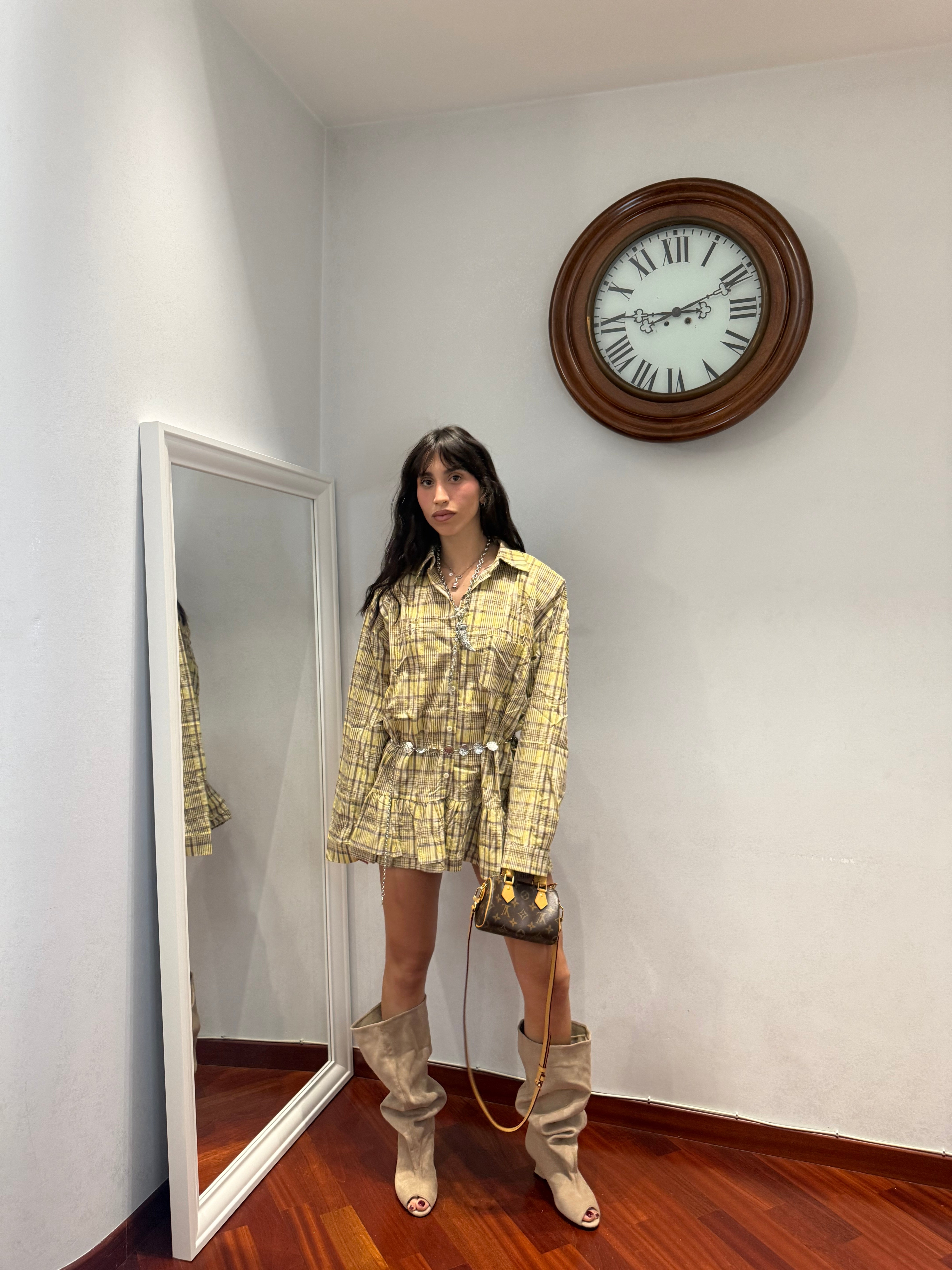 Dress Chemisier Balze Giallo