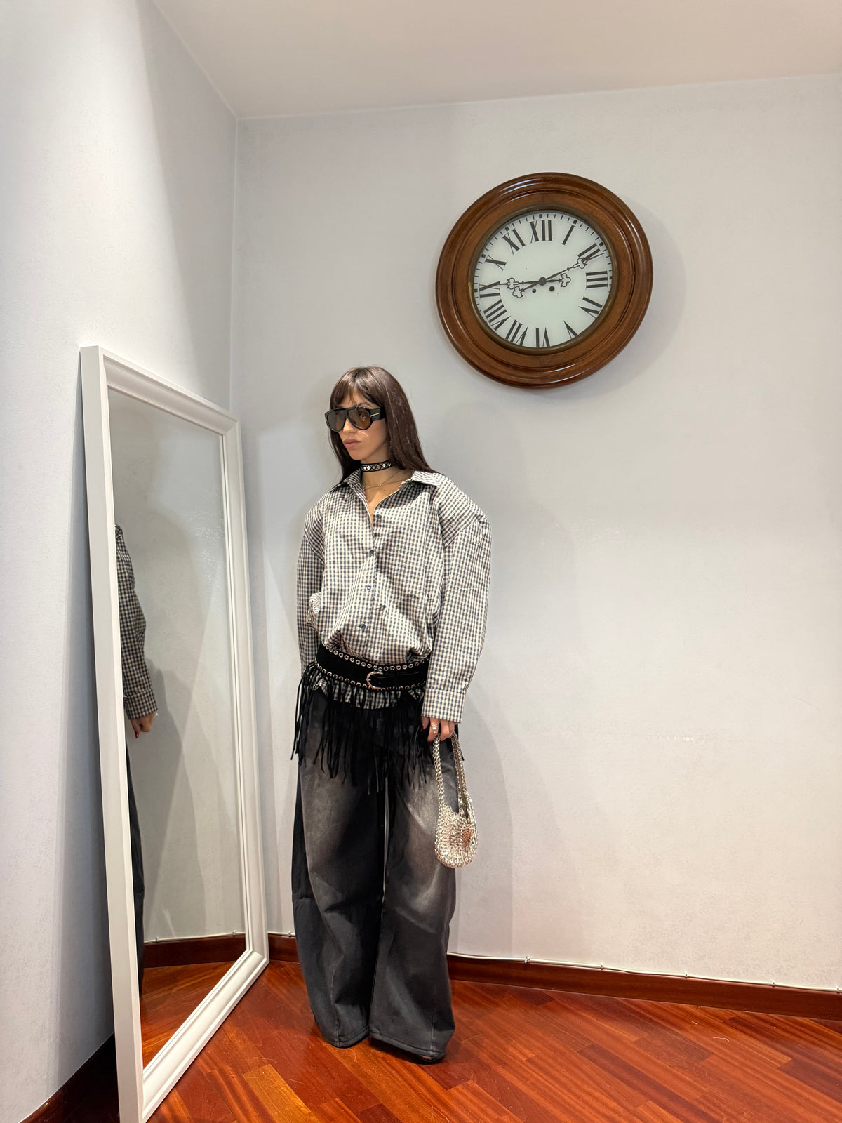 Camicia Tartan Spalline by Just West