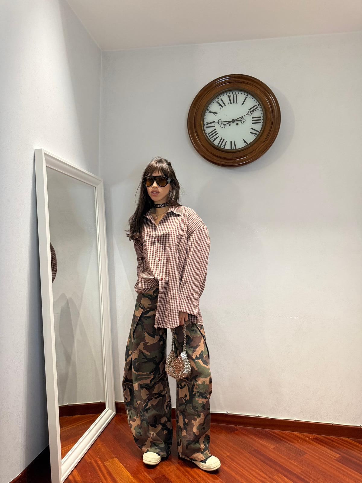Camicia Tartan Spalline by Just West