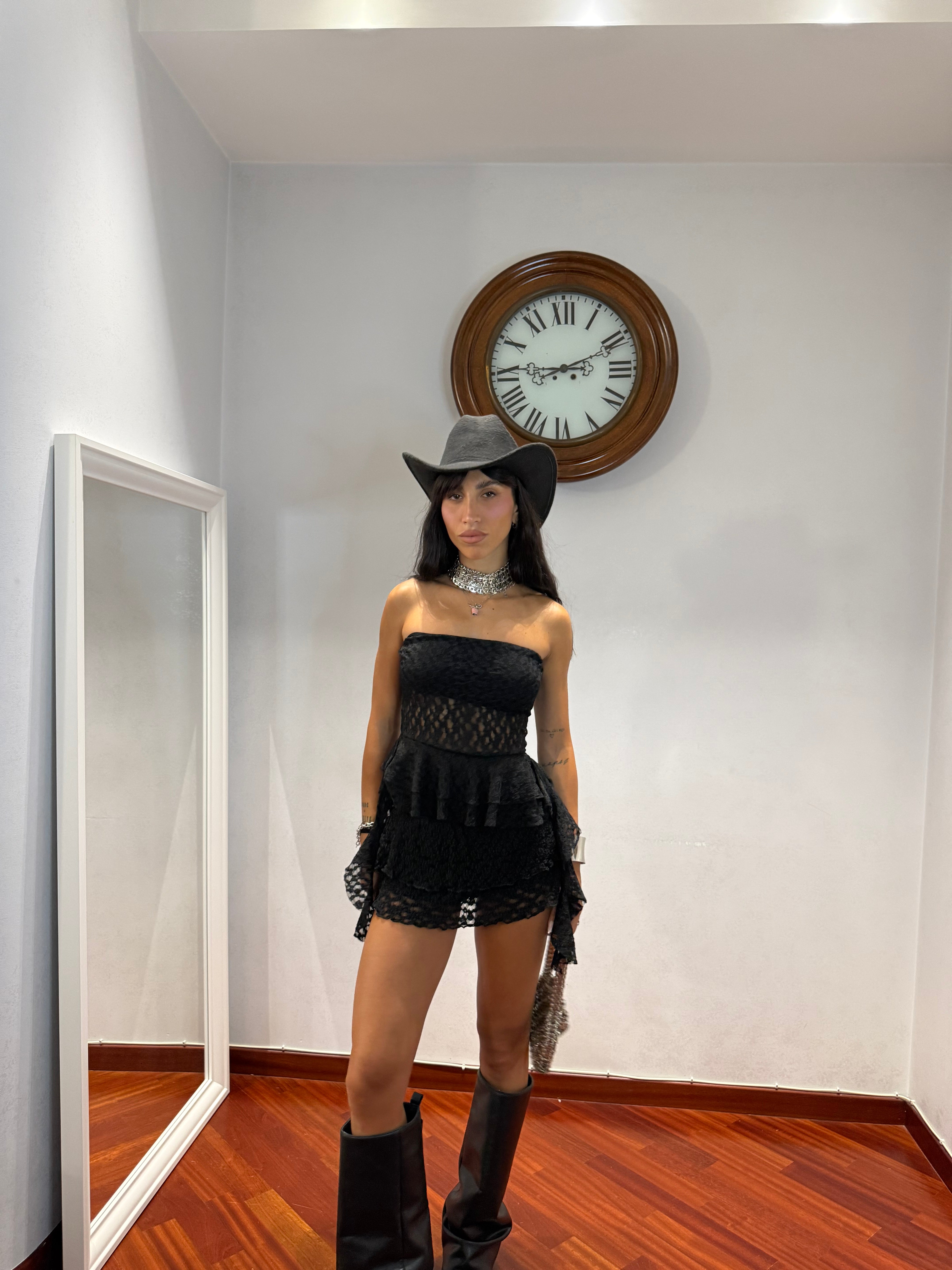 PantaGonna Pizzo nero