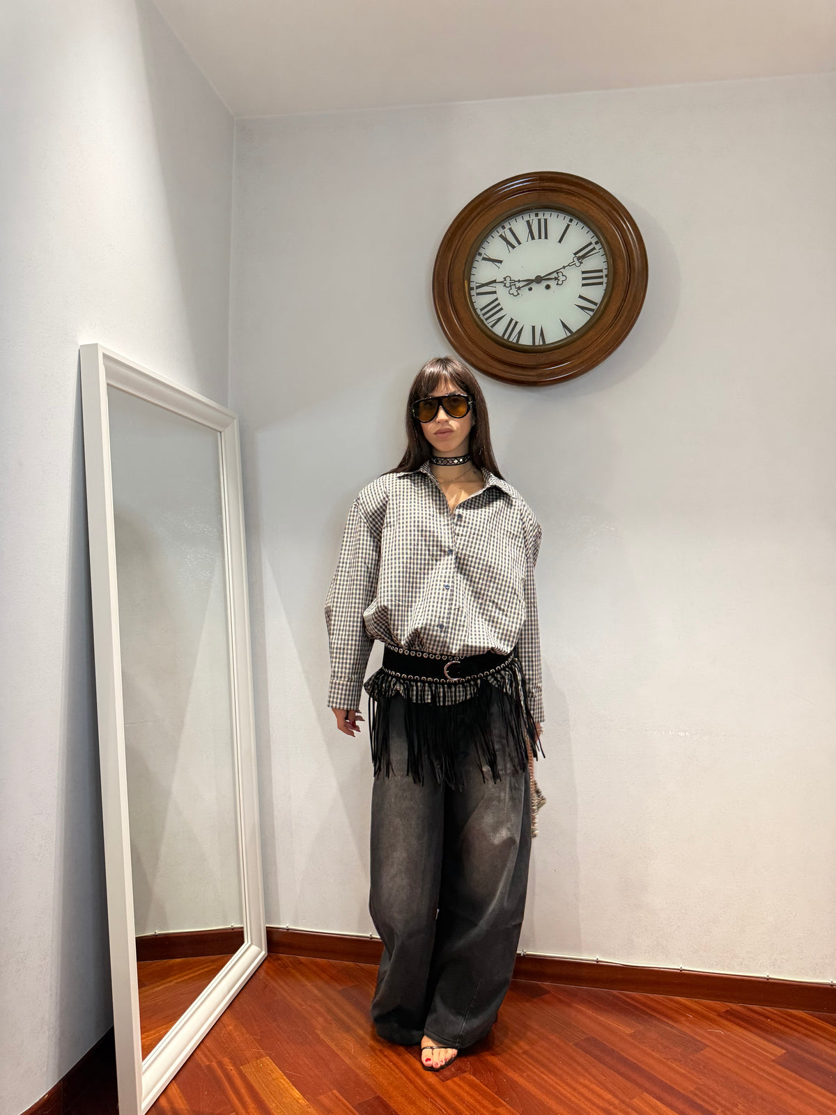 Camicia Tartan Spalline by Just West