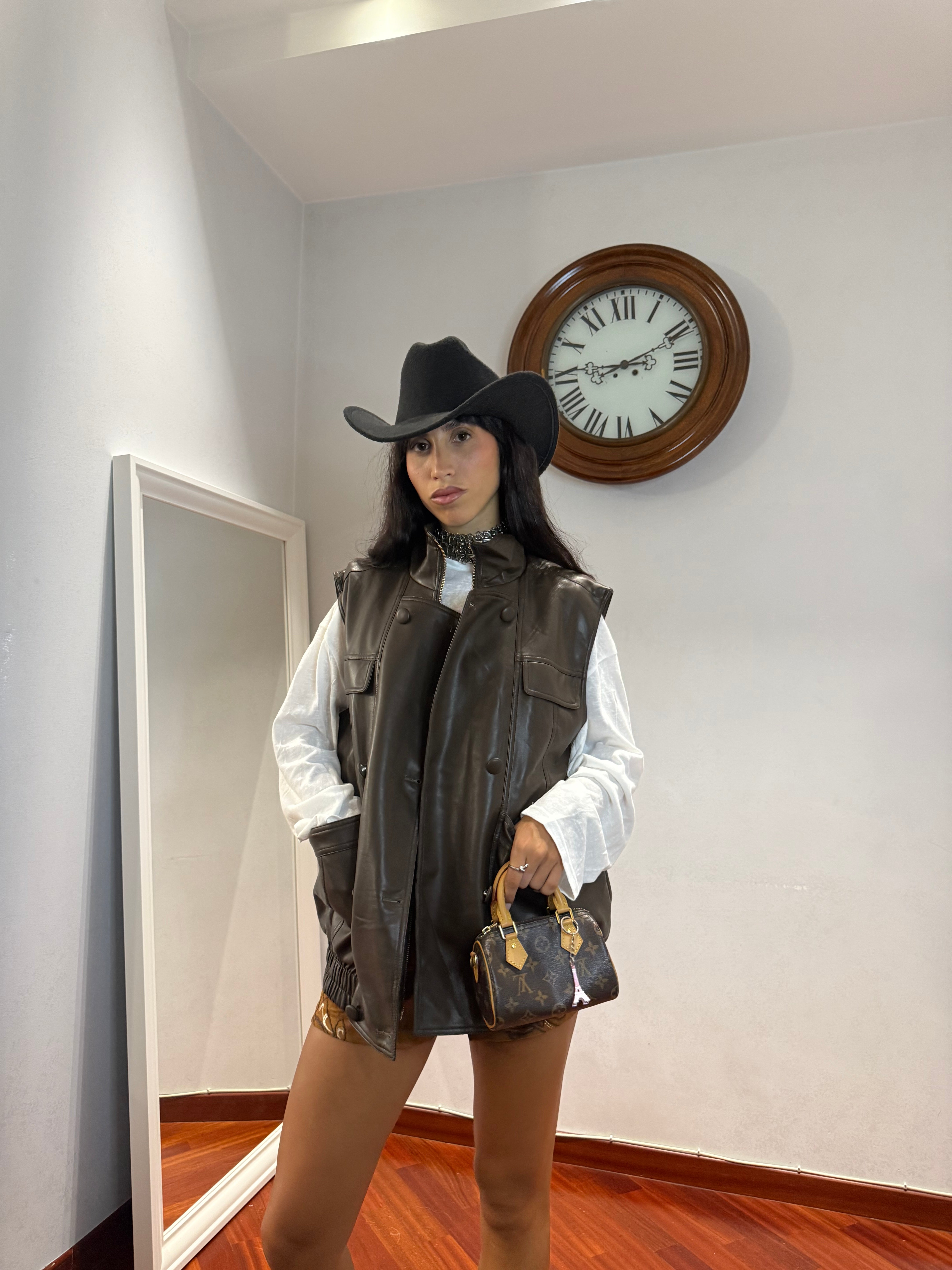 Chiodo Gilet Oversize