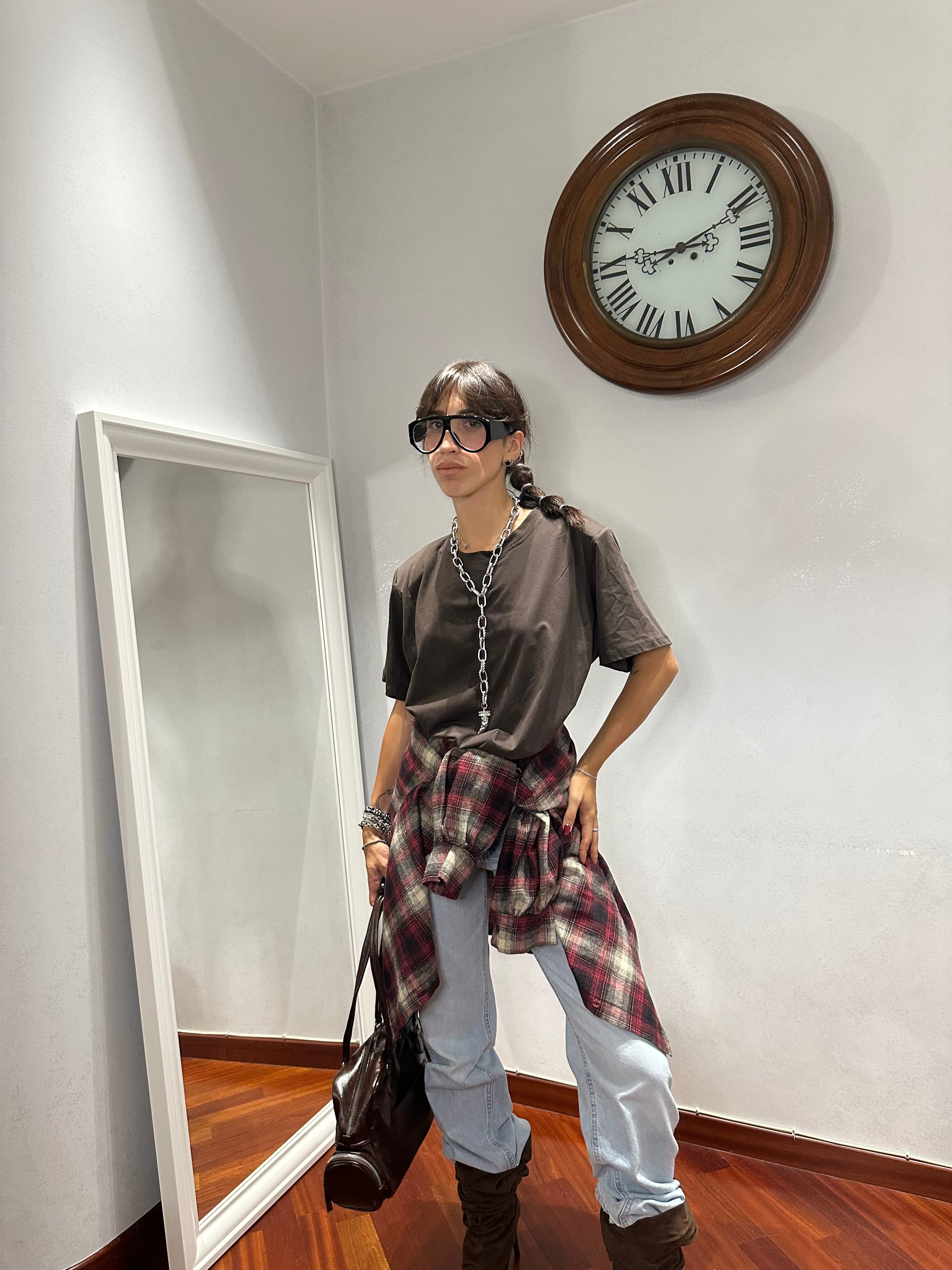T-shirt Spalline Brown