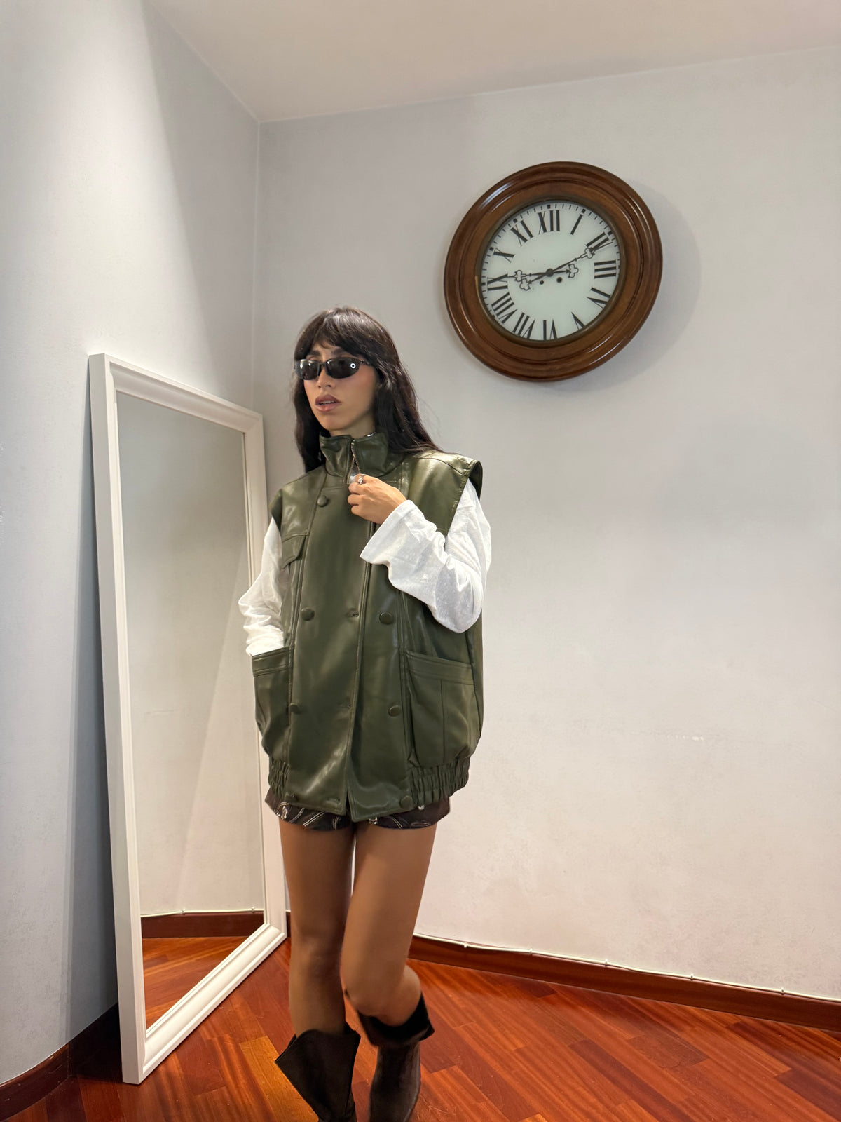 Chiodo Gilet Oversize