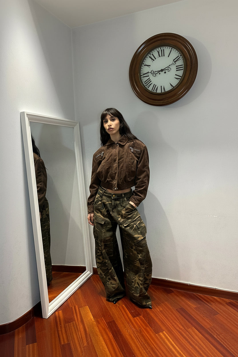 Bomber Suede Choco