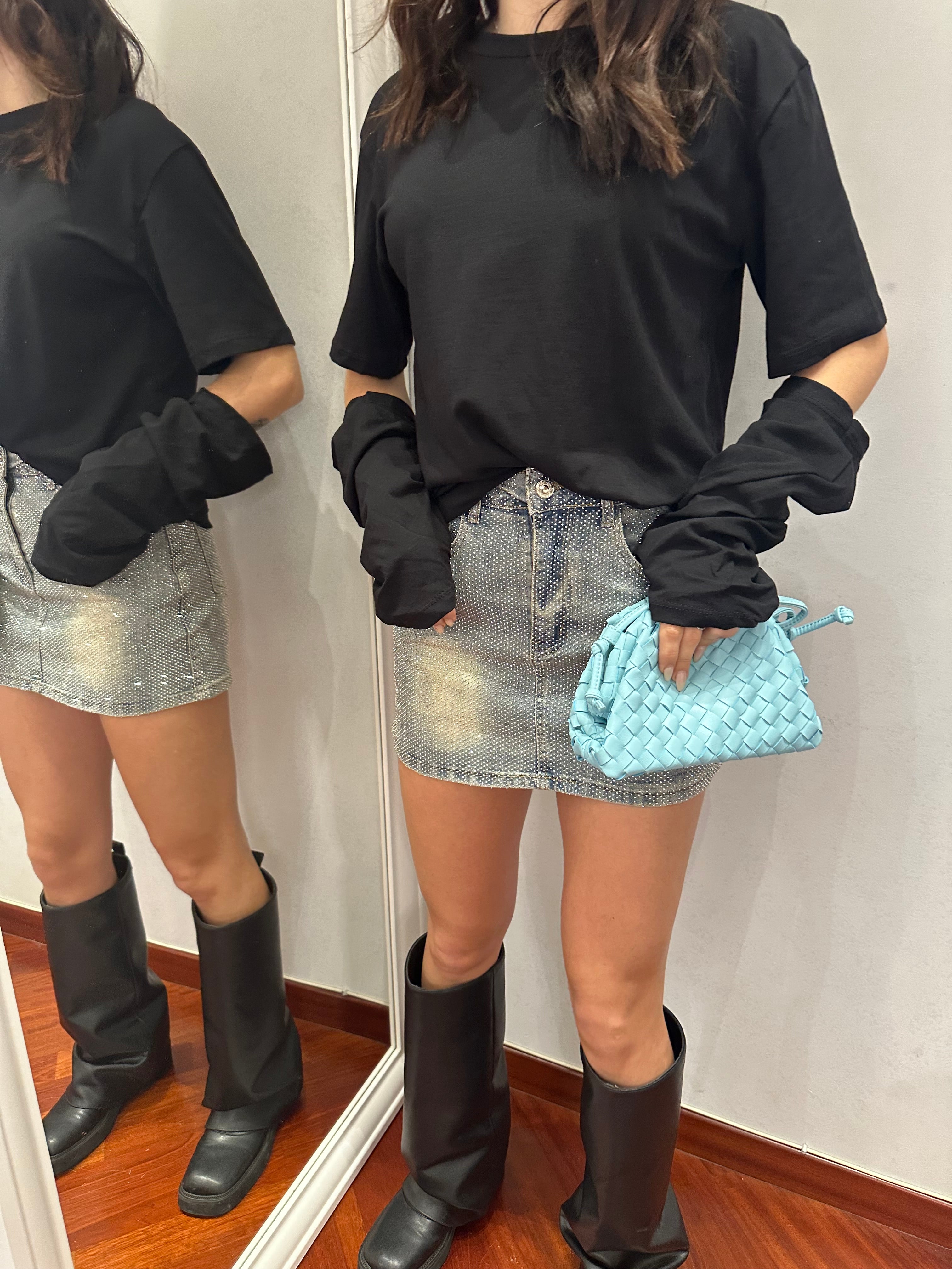 Minigonna Strass