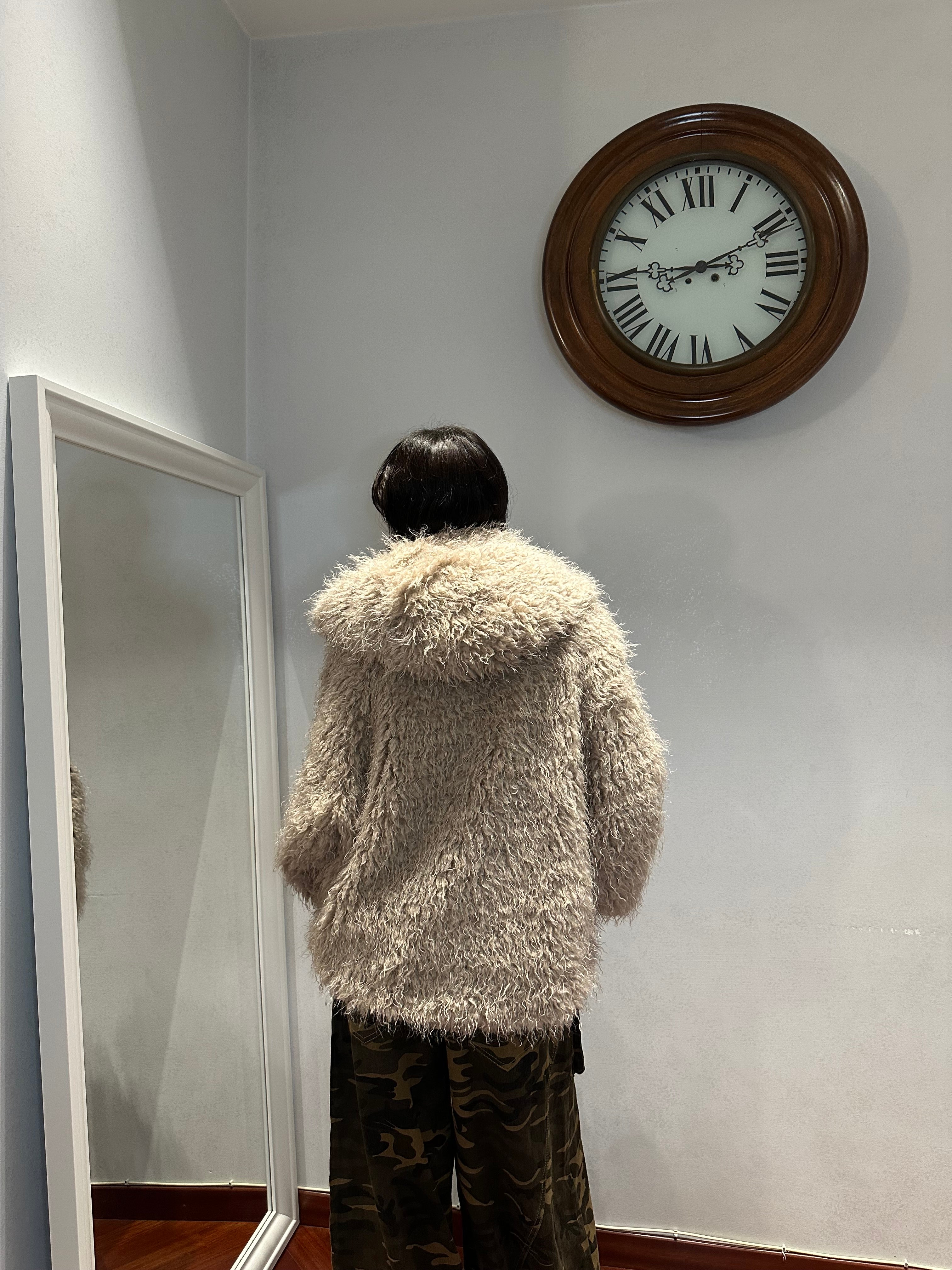 Ecofur Mongolia Burro Cappuccio