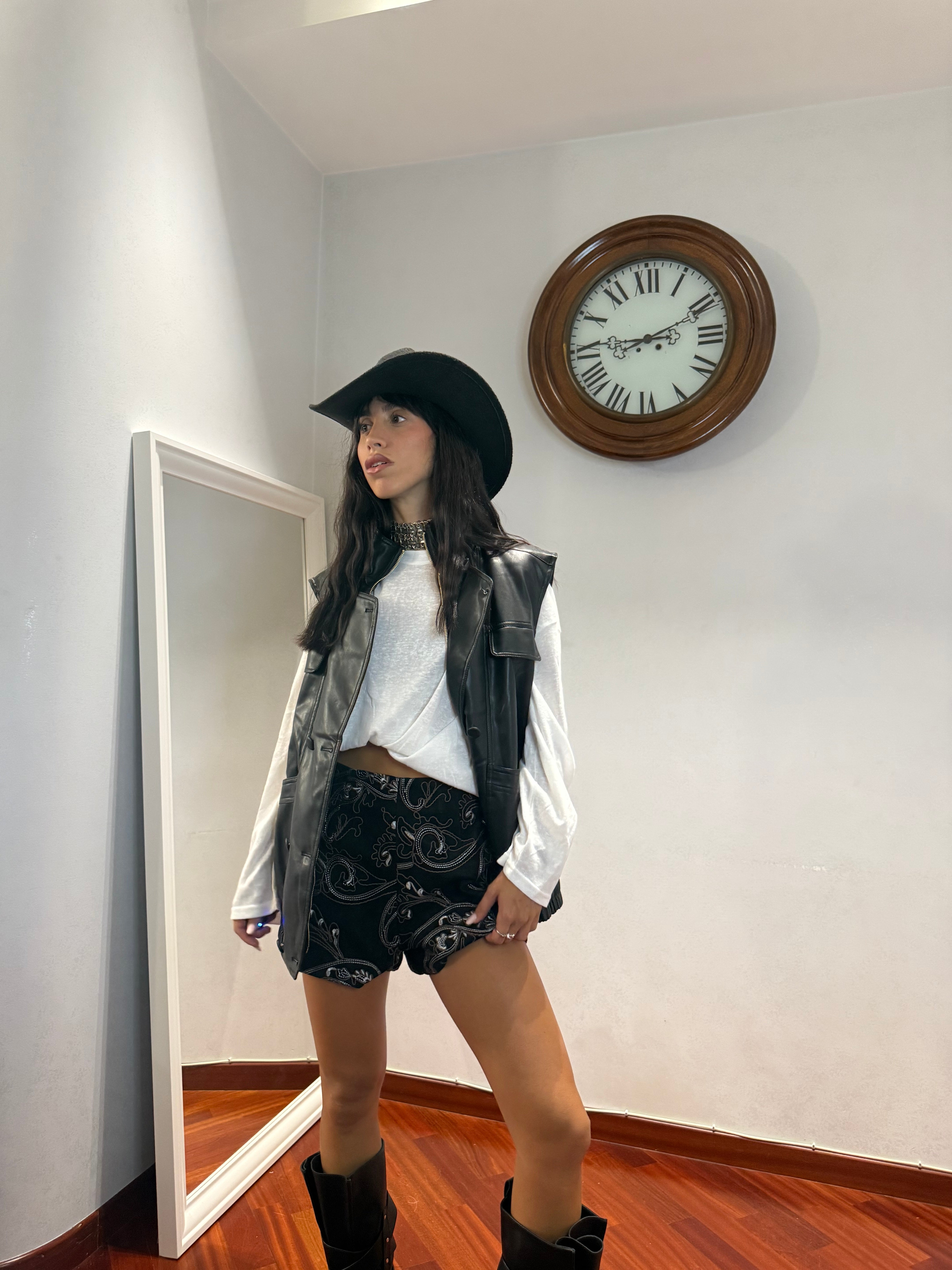 Chiodo Gilet Oversize