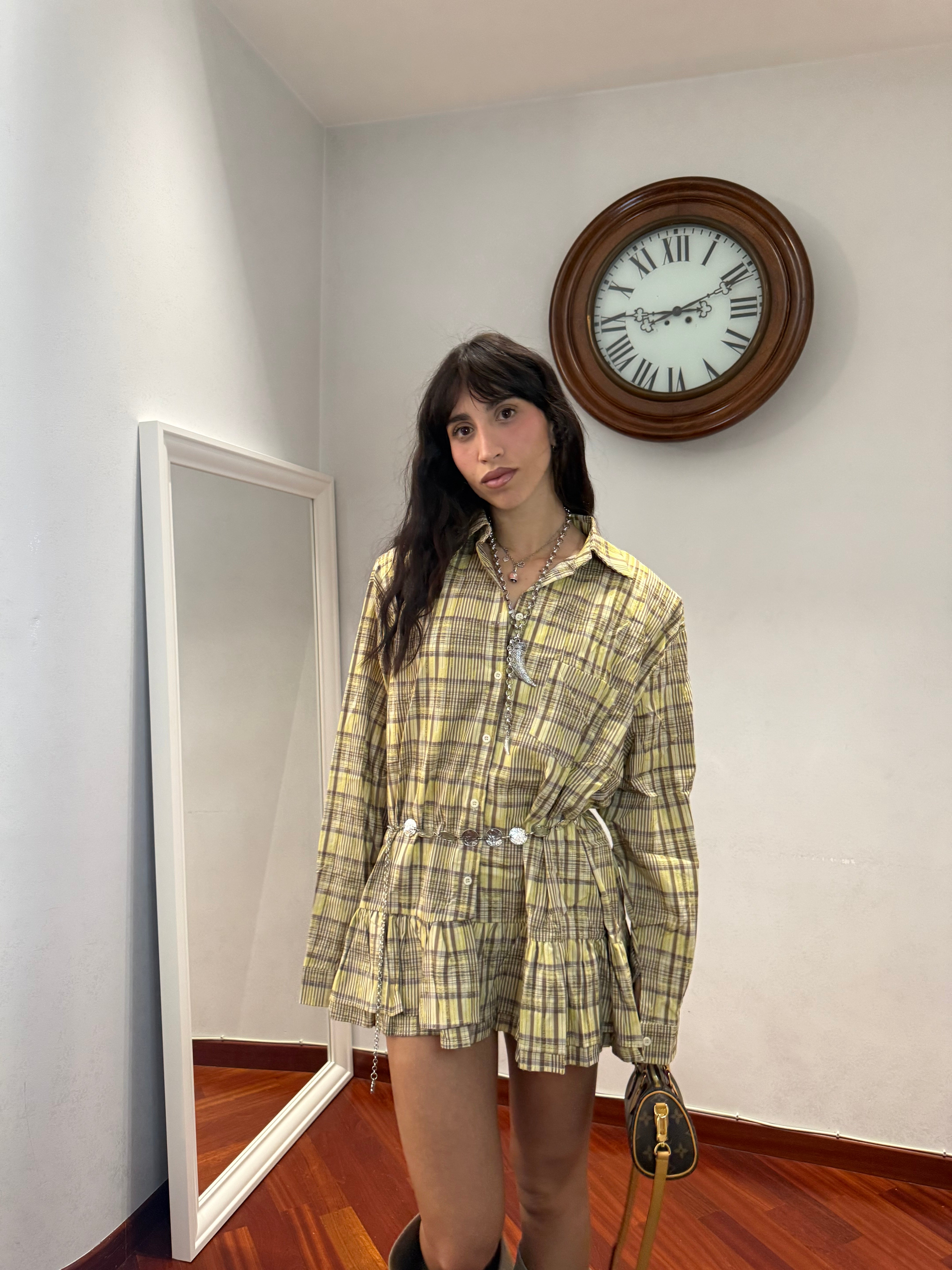 Dress Chemisier Balze Giallo