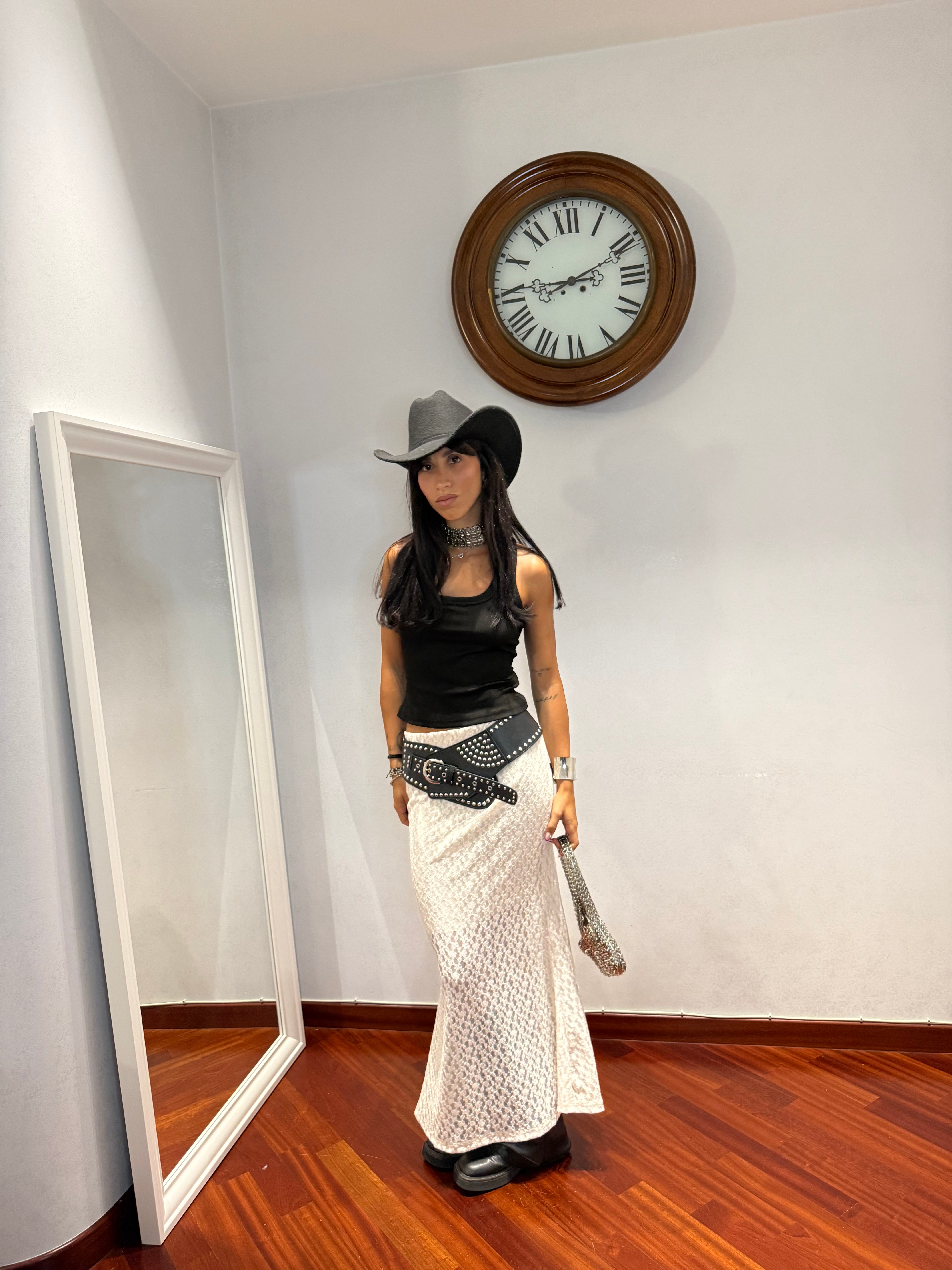 Gonna Pizzo (Vari Colori)
