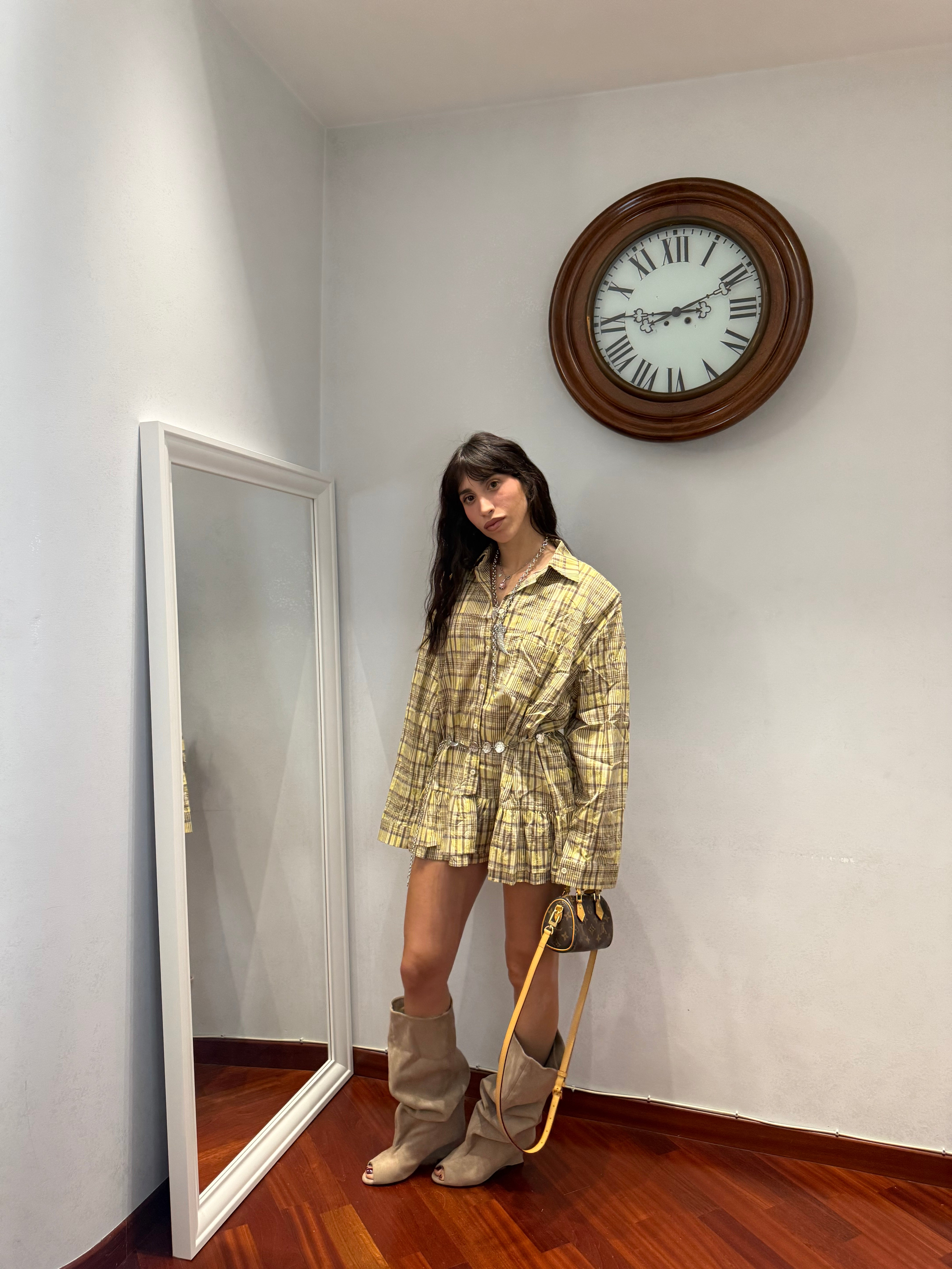 Dress Chemisier Balze Giallo