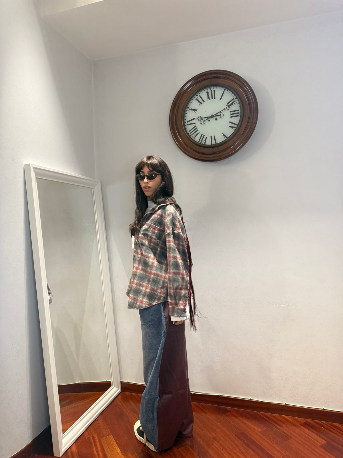 Camicia Tartan Frange