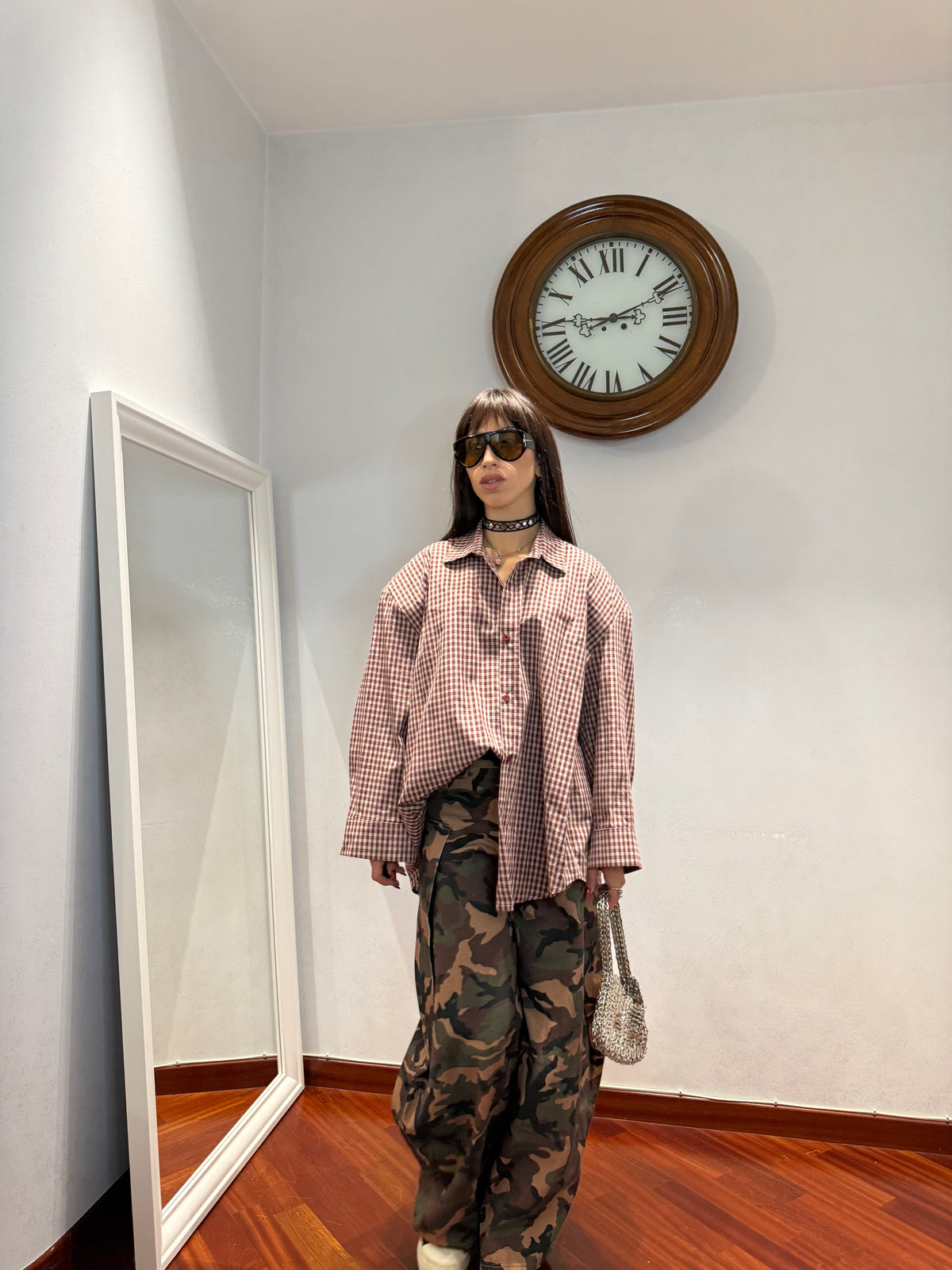 Camicia Tartan Spalline by Just West
