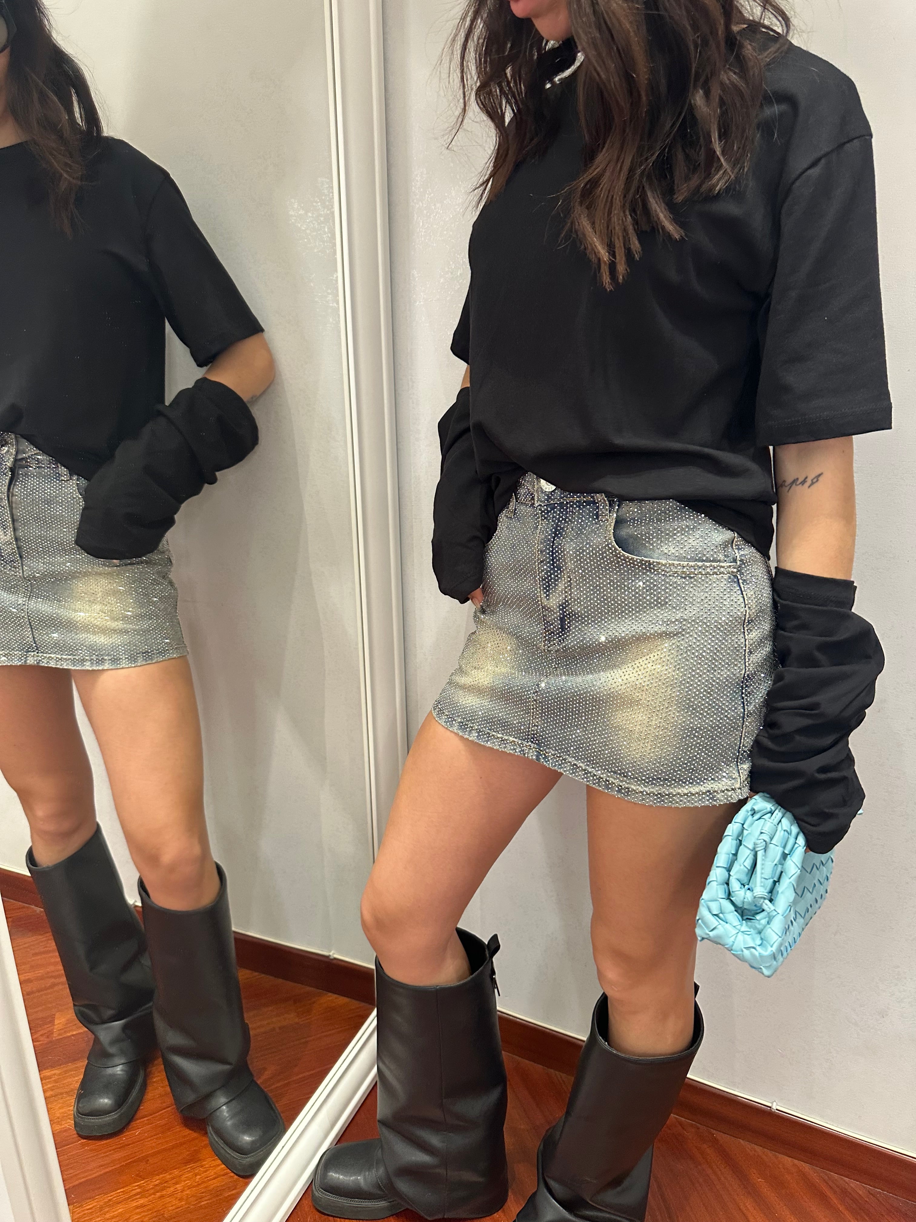 Minigonna Strass