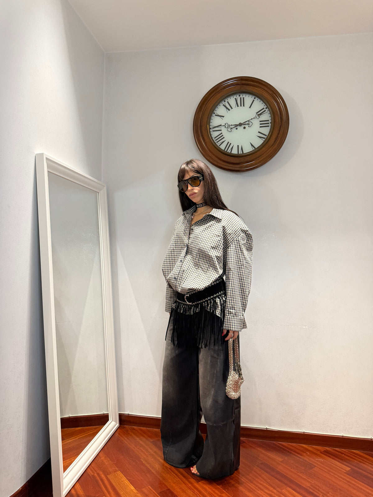 Camicia Tartan Spalline by Just West