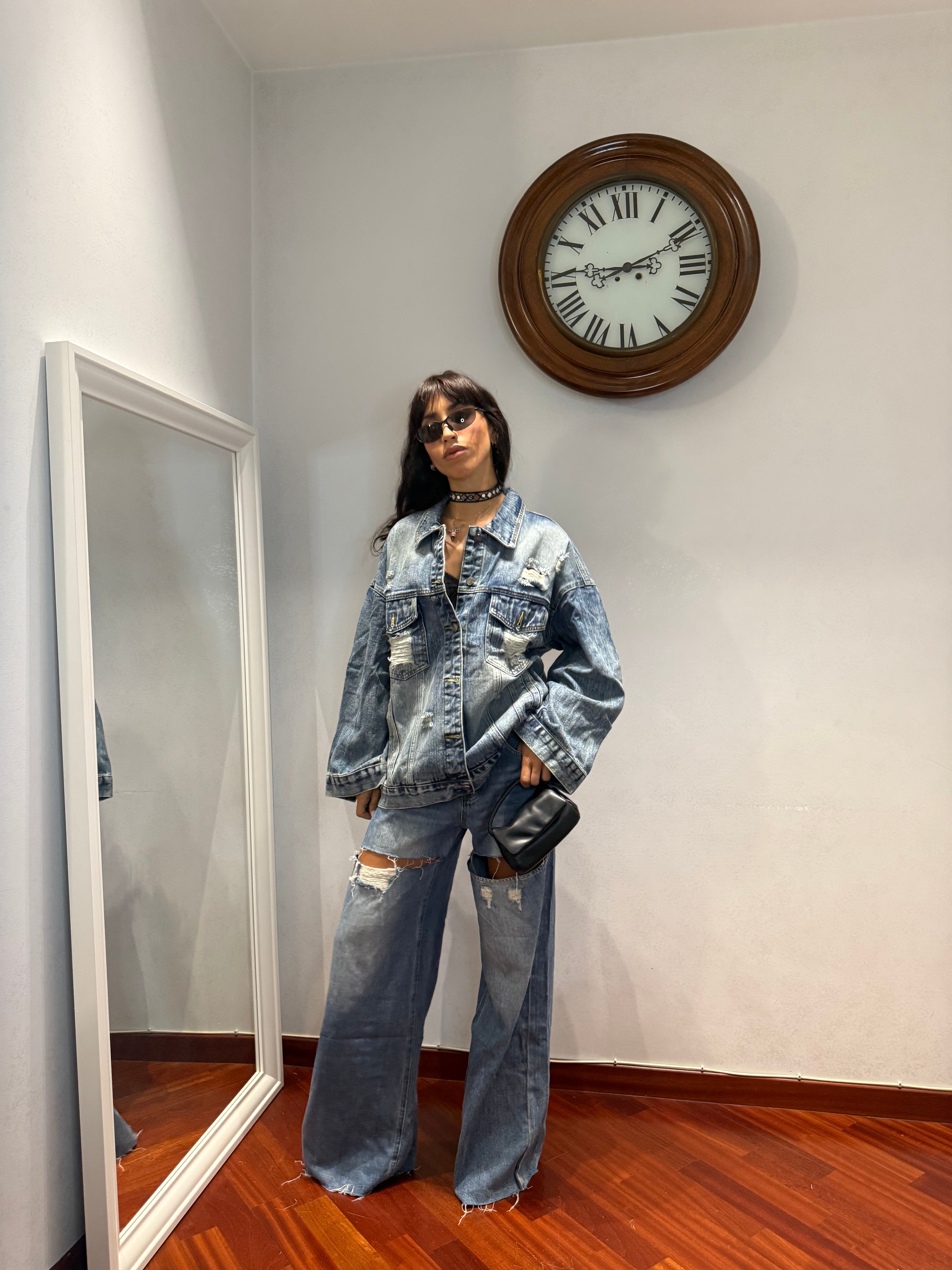 Jacket Denim Strappi