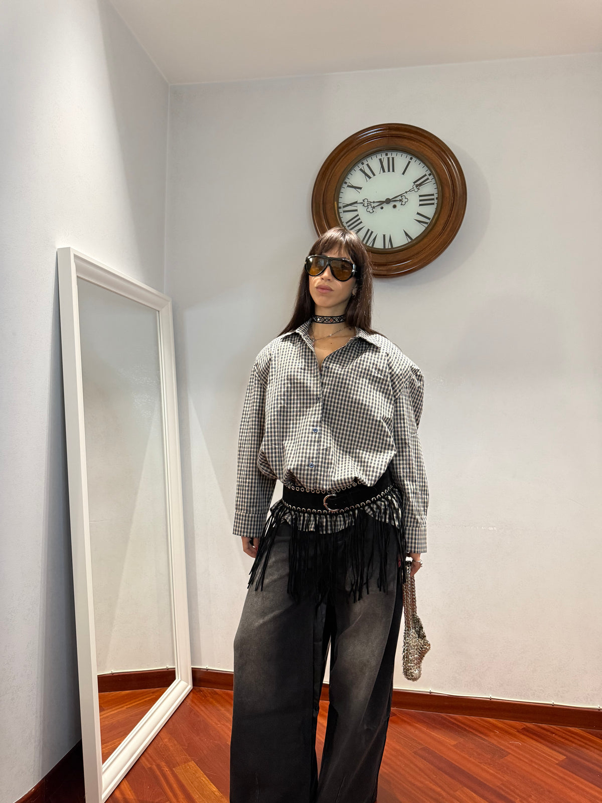 Camicia Tartan Spalline by Just West