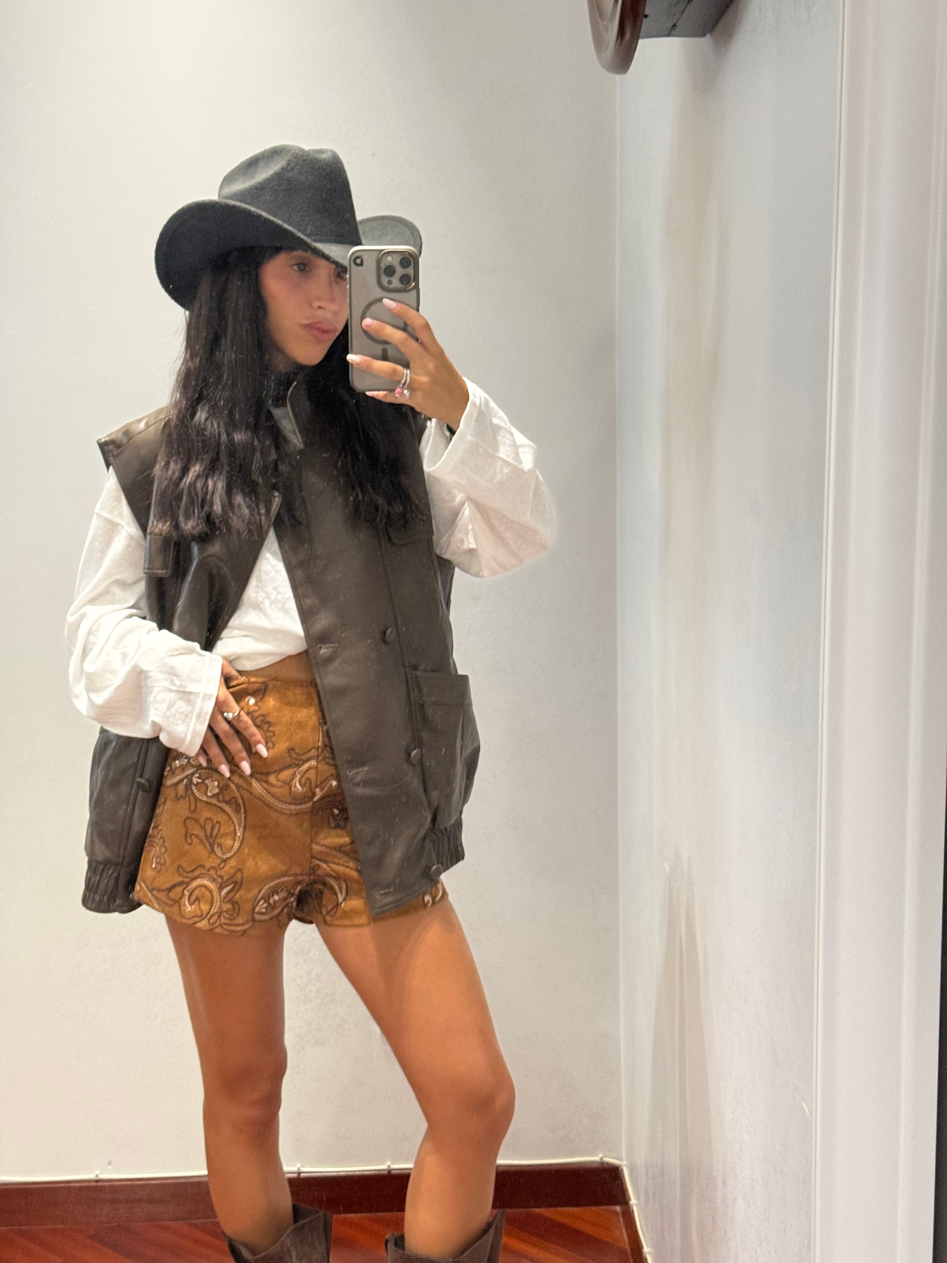 Chiodo Gilet Oversize