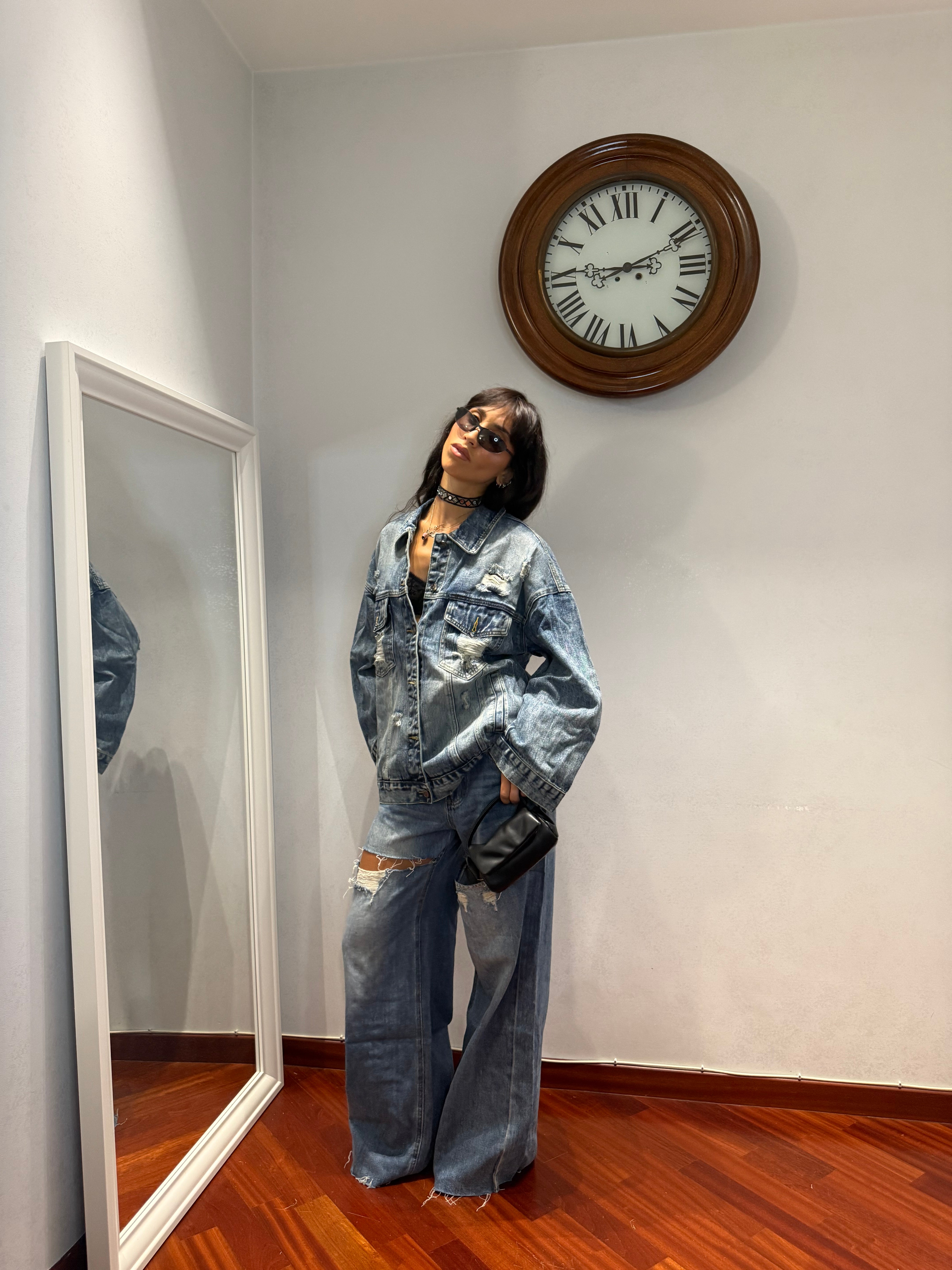 Jacket Denim Strappi