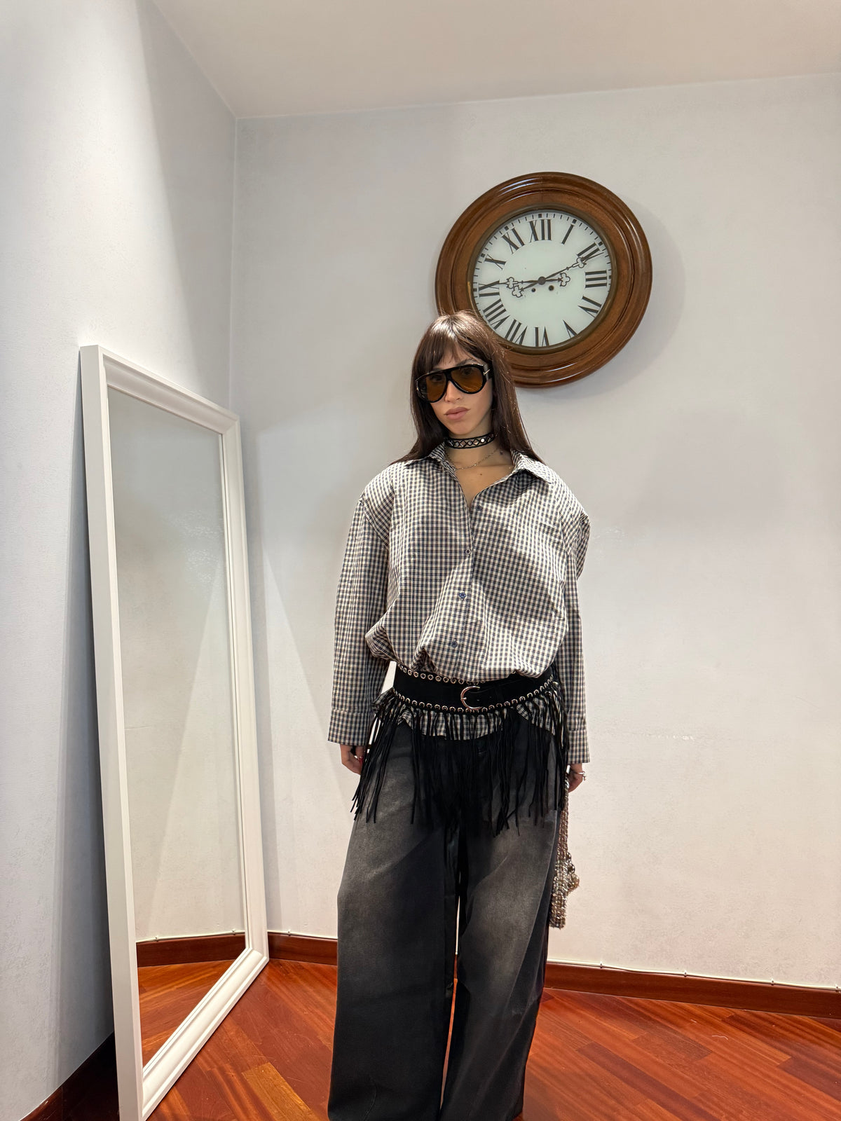 Camicia Tartan Spalline by Just West