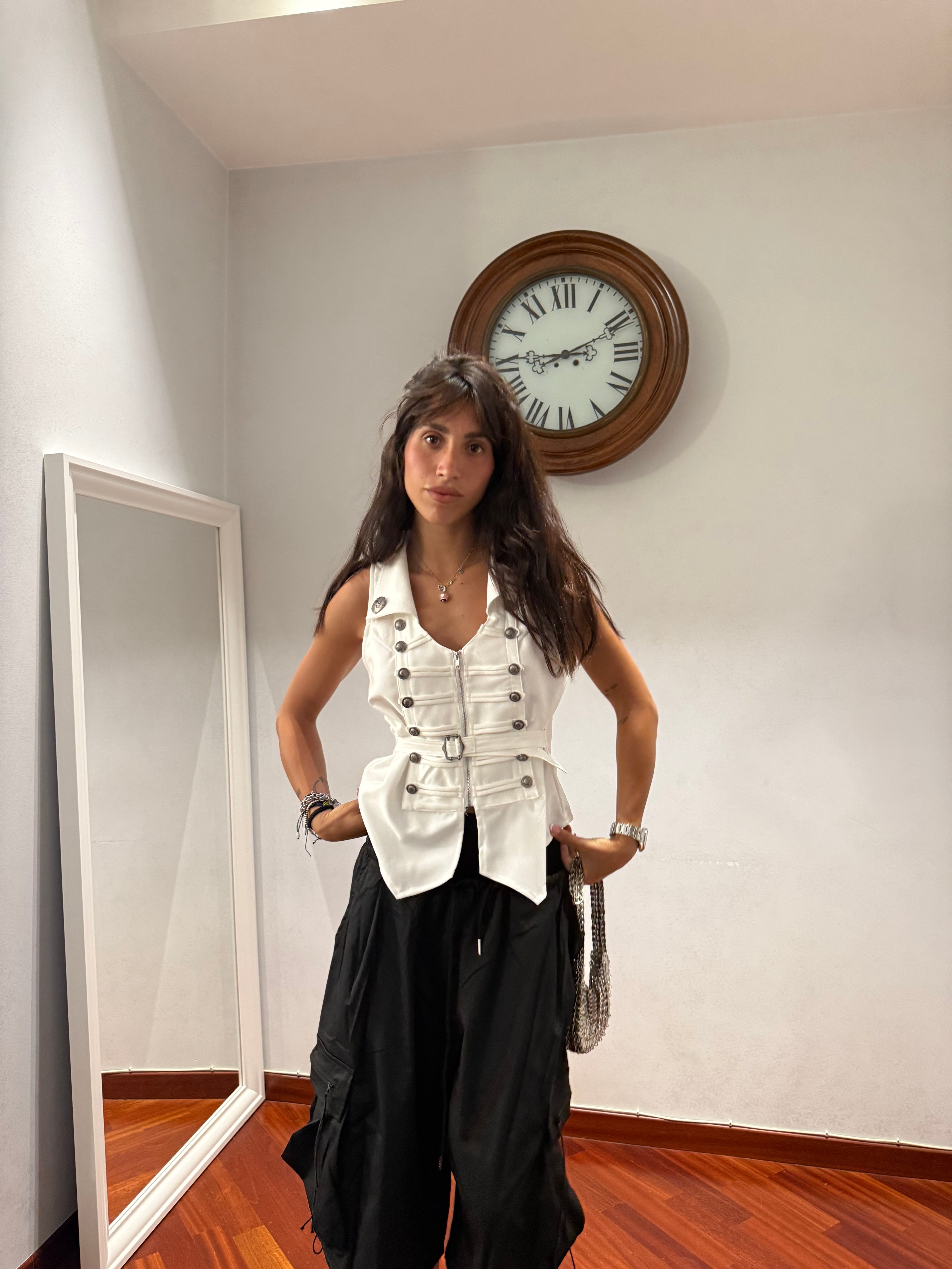 Gilet Napoleon Bianco