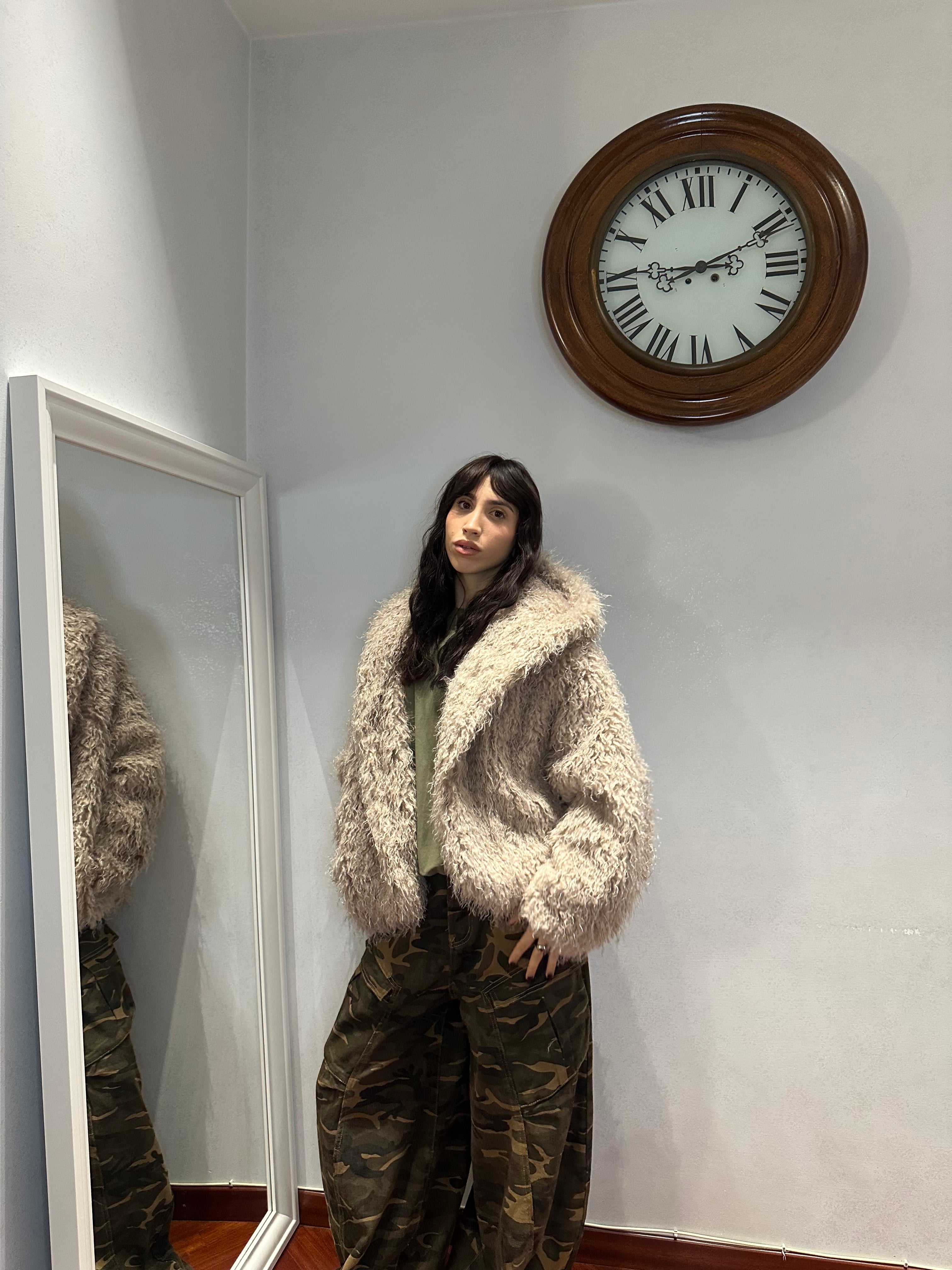 Ecofur Mongolia Burro Cappuccio