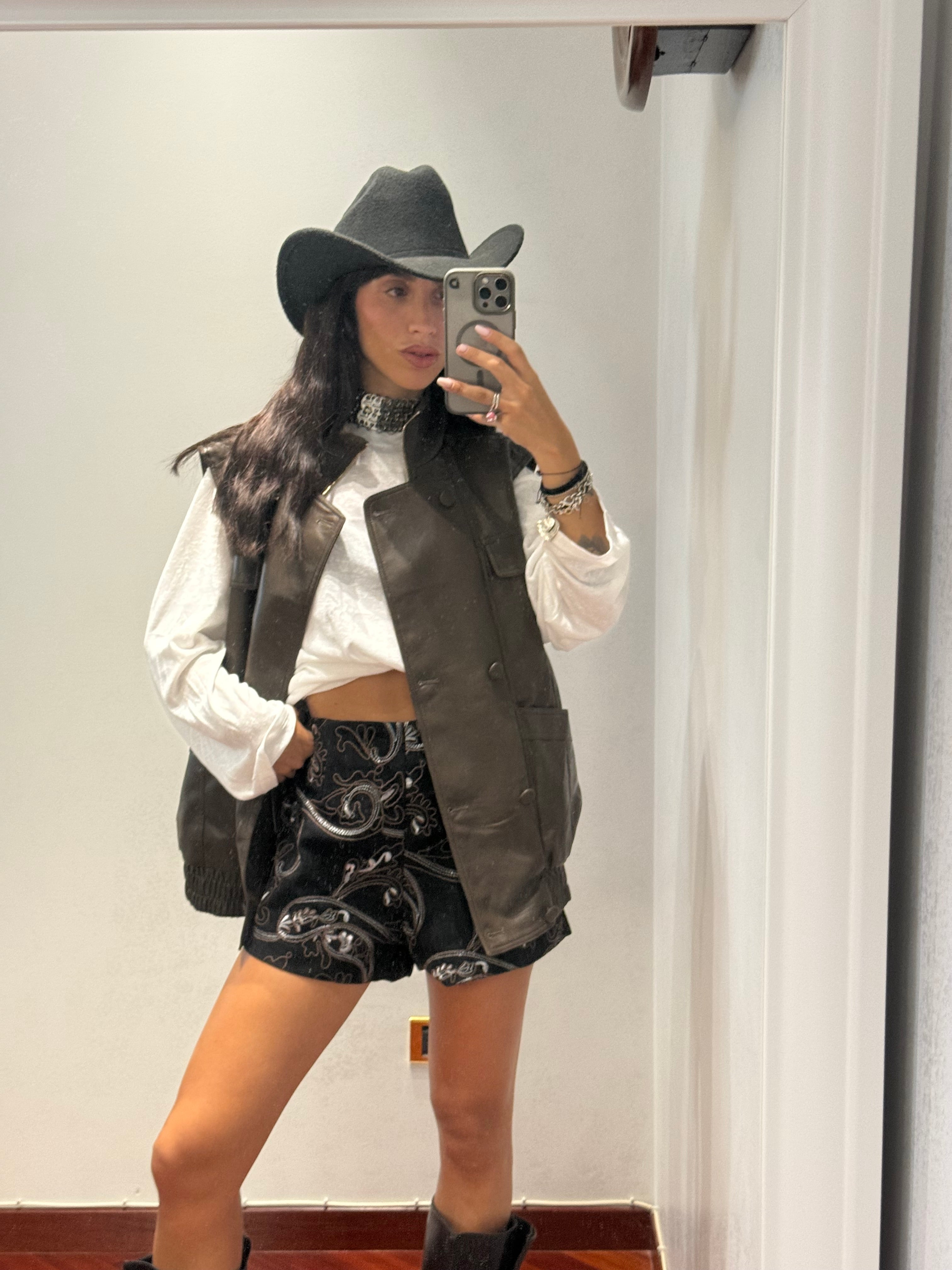 Chiodo Gilet Oversize