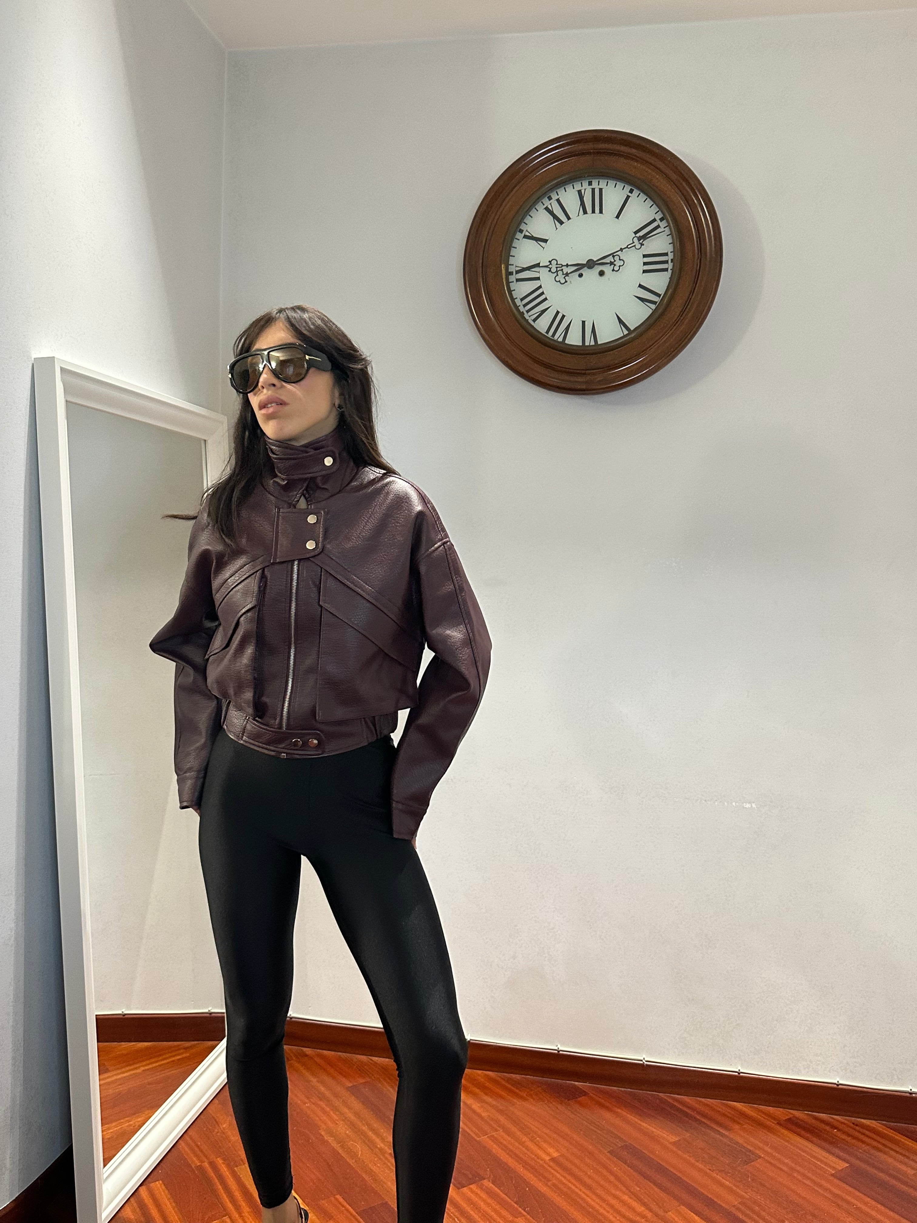 Chiodo Crop Dupe Zara