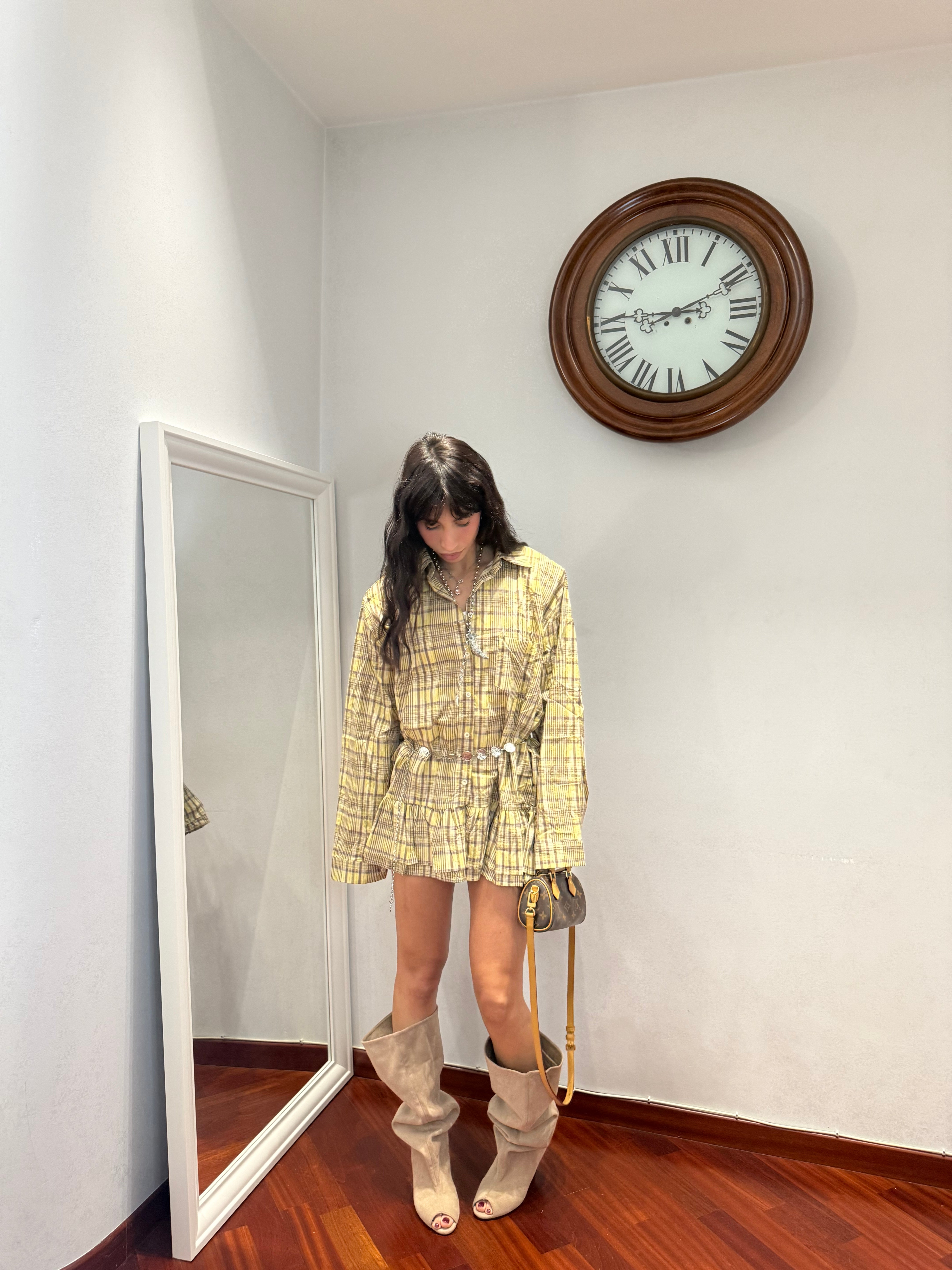 Dress Chemisier Balze Giallo
